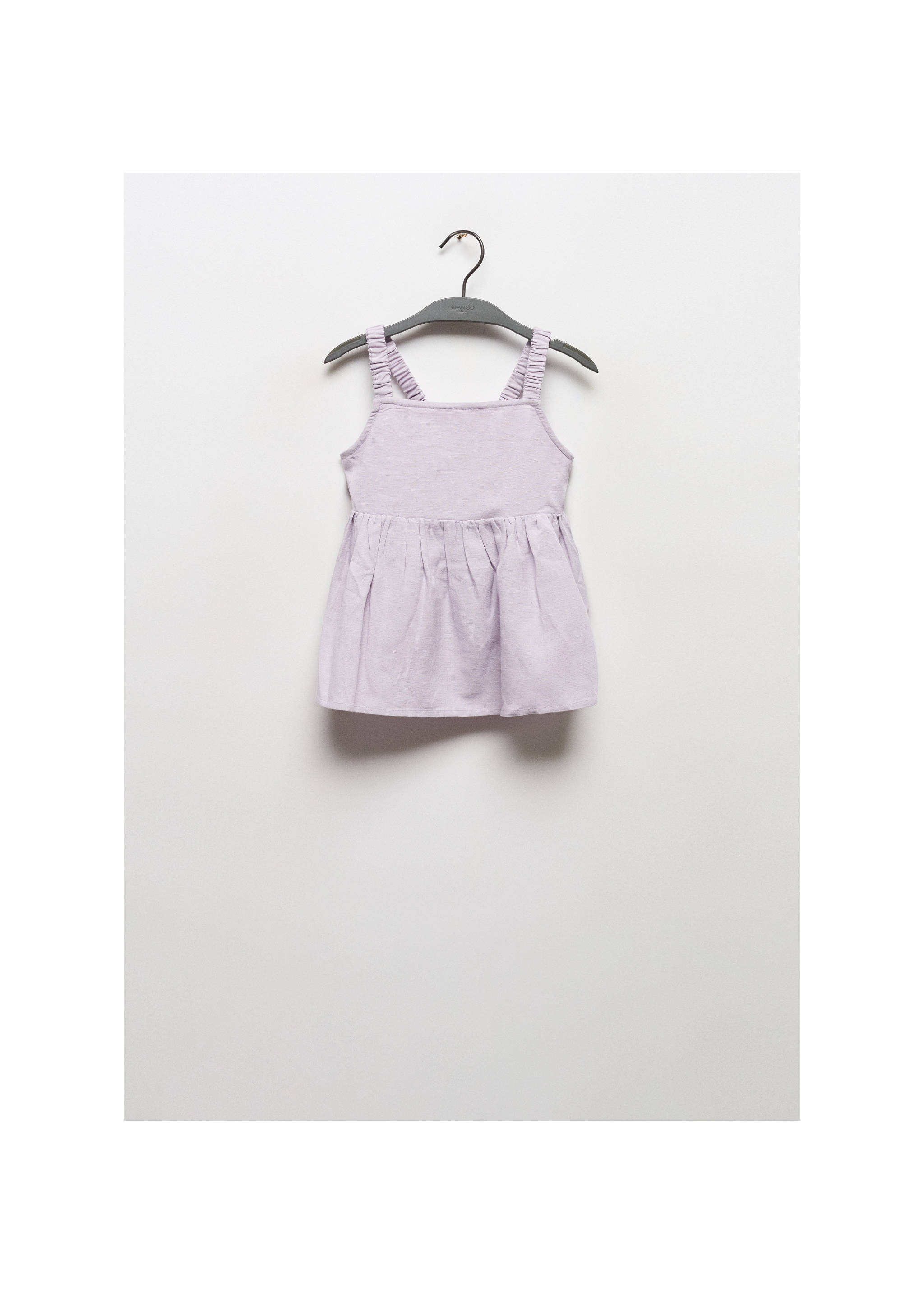 Strap linen top - Article without model, Light/Pastel Purple. Ref: 67037705-00.