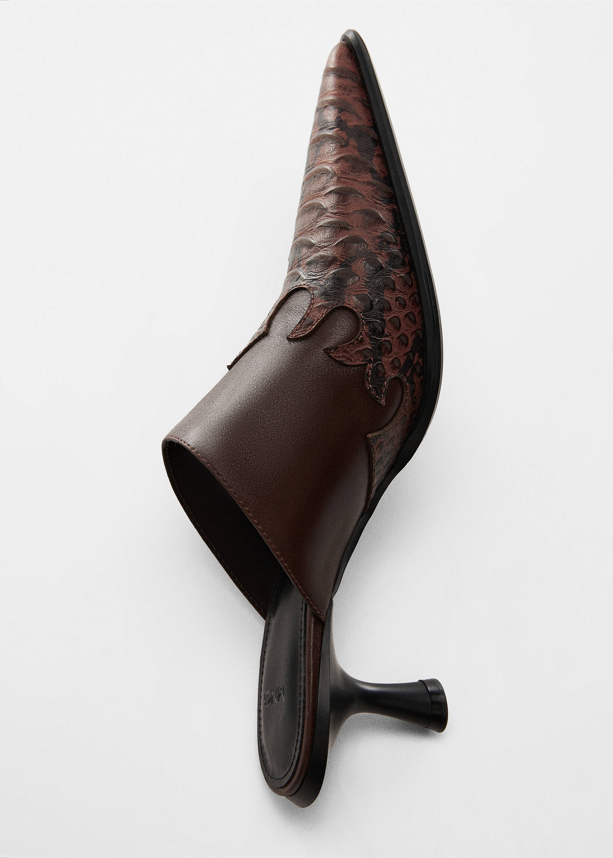 Pantofi de piele cu vârf piele de crocodil - Detaliu al articolului 5