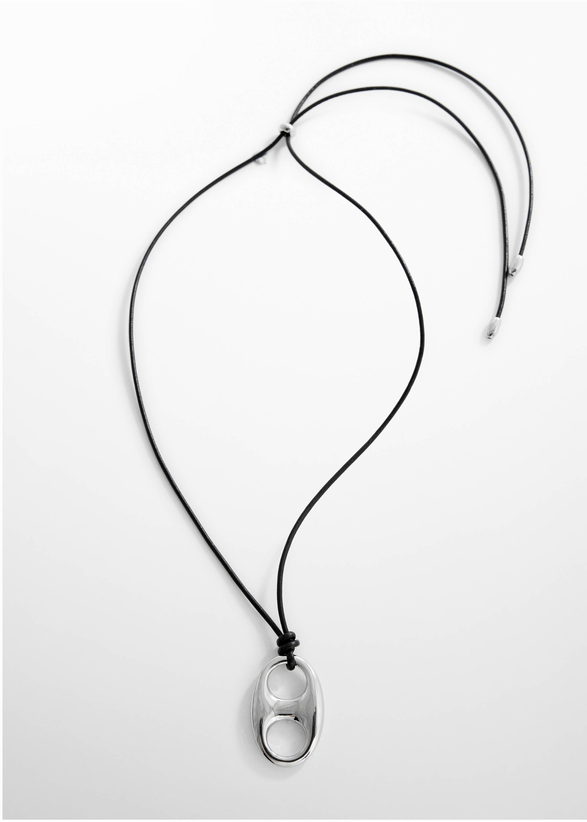 Metal pendant necklace - Article without model, Silver. Ref: 67037714-00.
