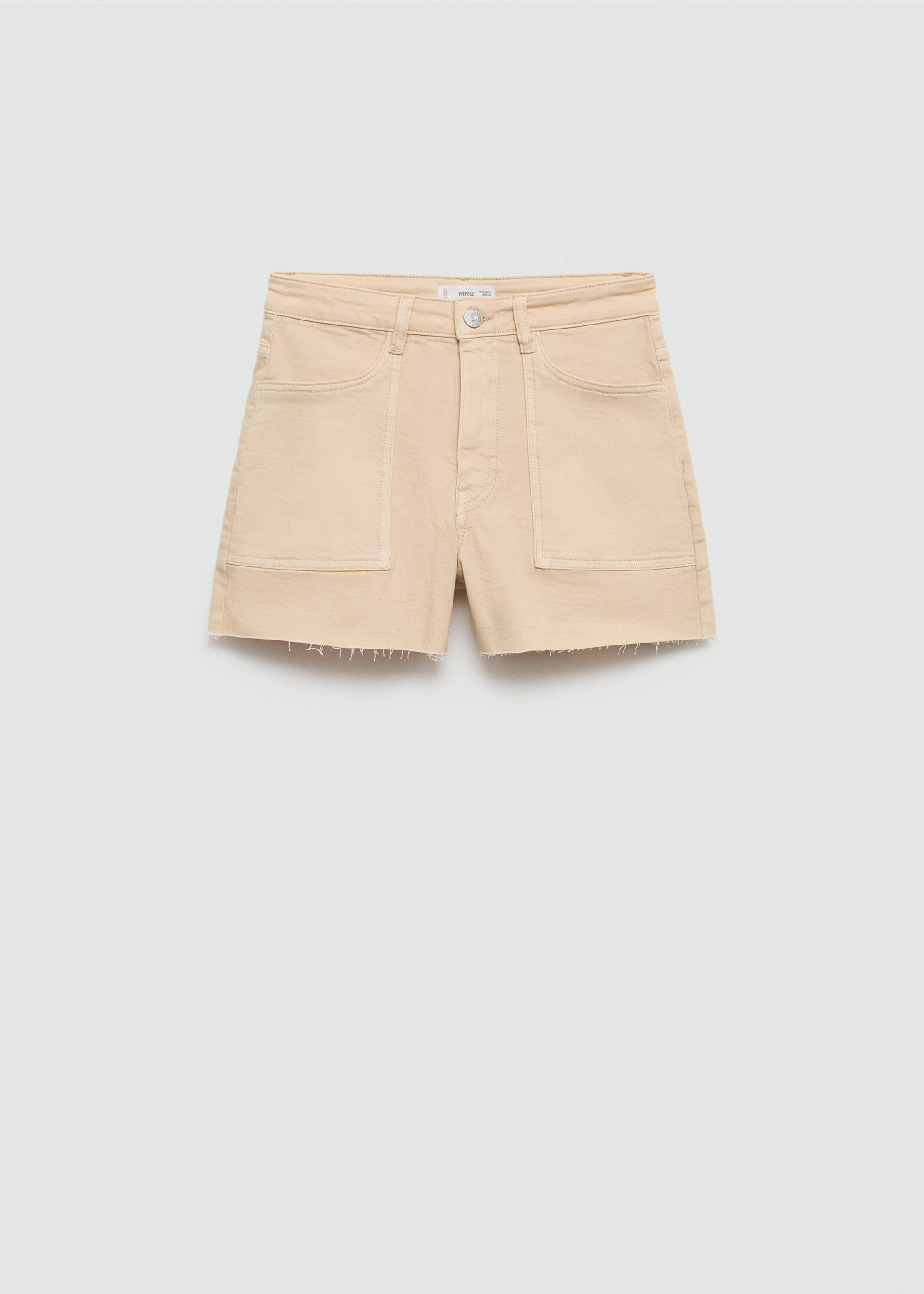 Baumwollshorts mit Taschen - Artikel ohne Model, Beige. Ref: 67037715-00.