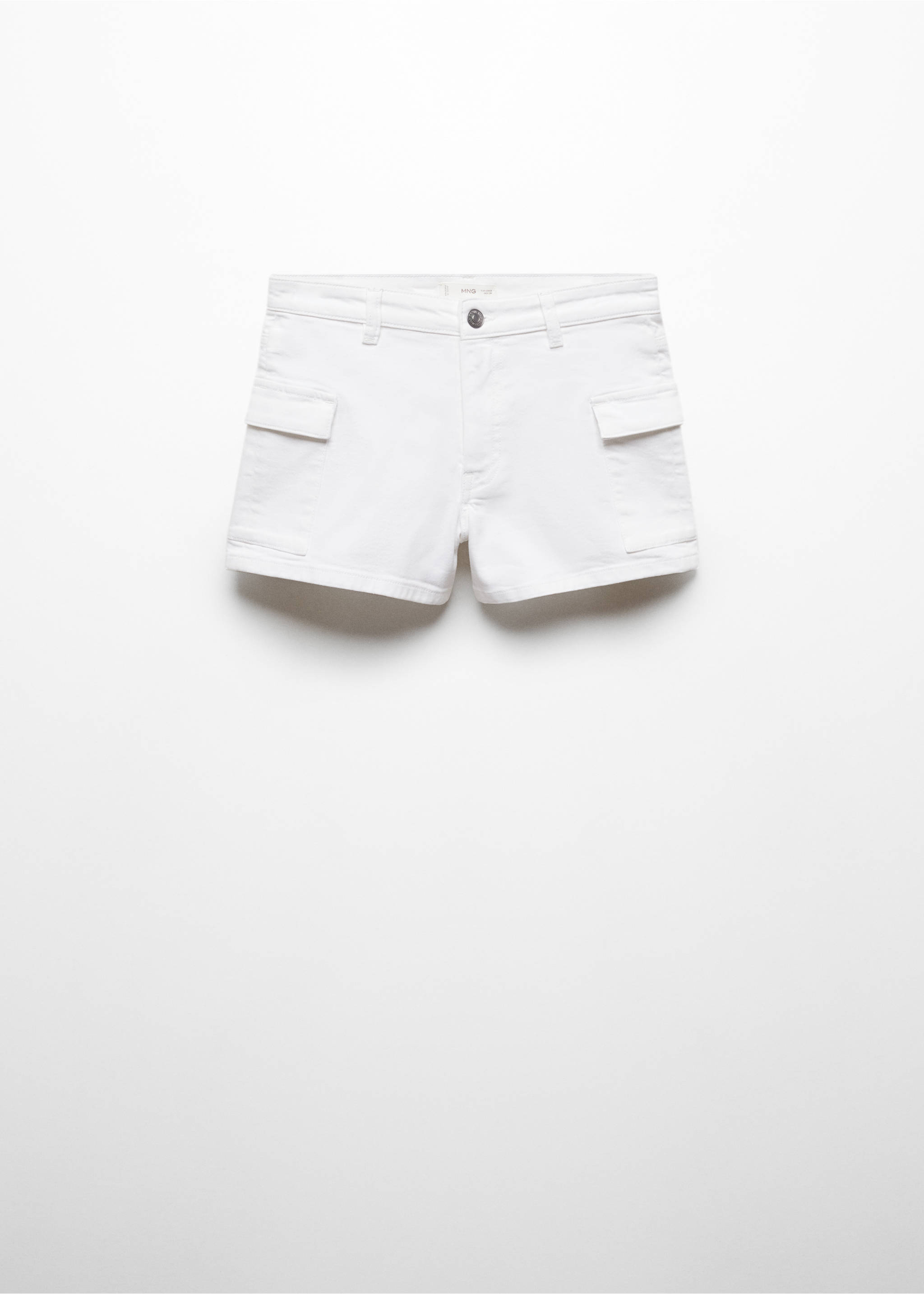 Short cargo algodón - Artículo sin modelo, Blanco roto. Ref: 67037717-00.