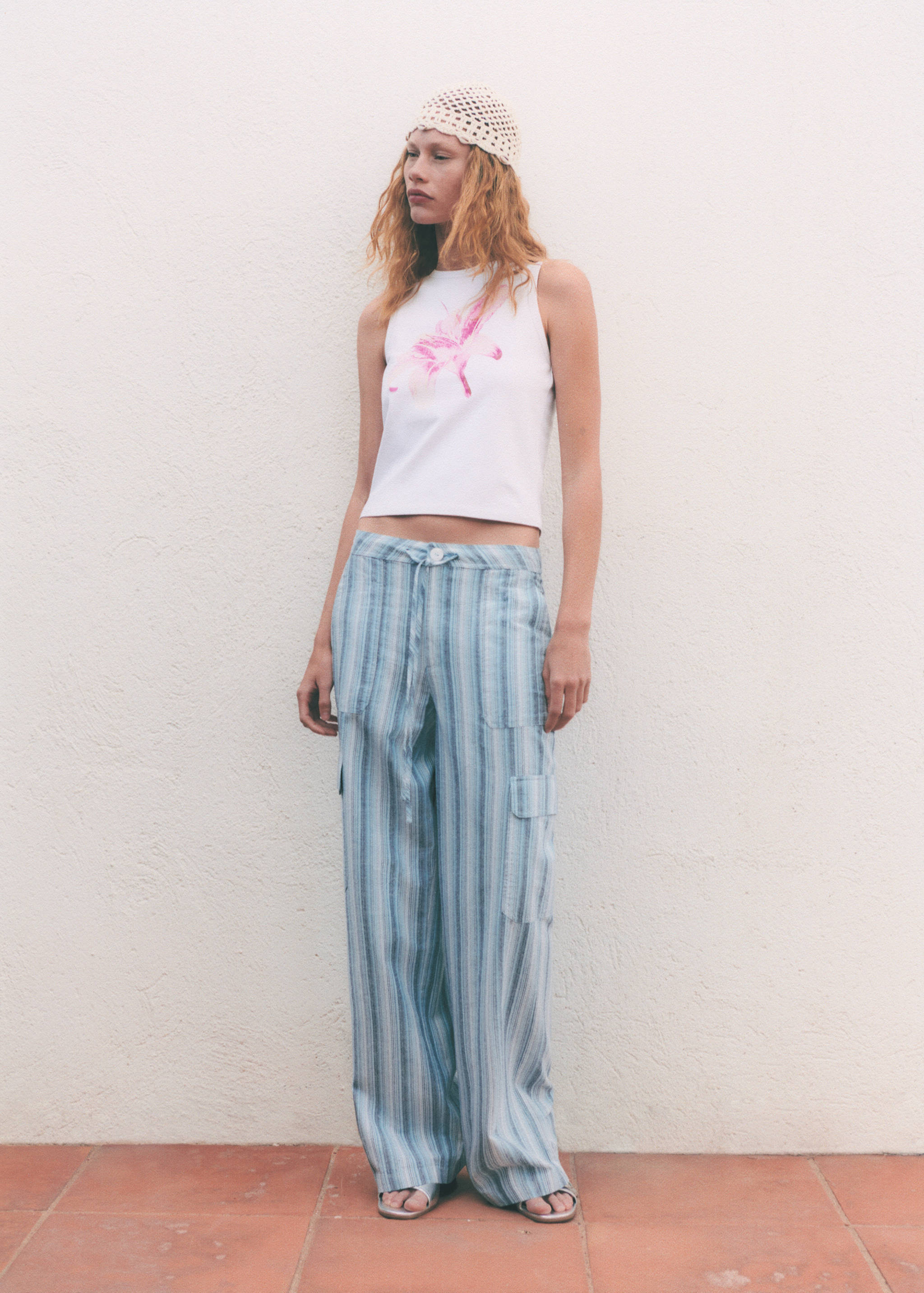 Pantalón rayas bolsillos cargo - Detalle del artículo 6