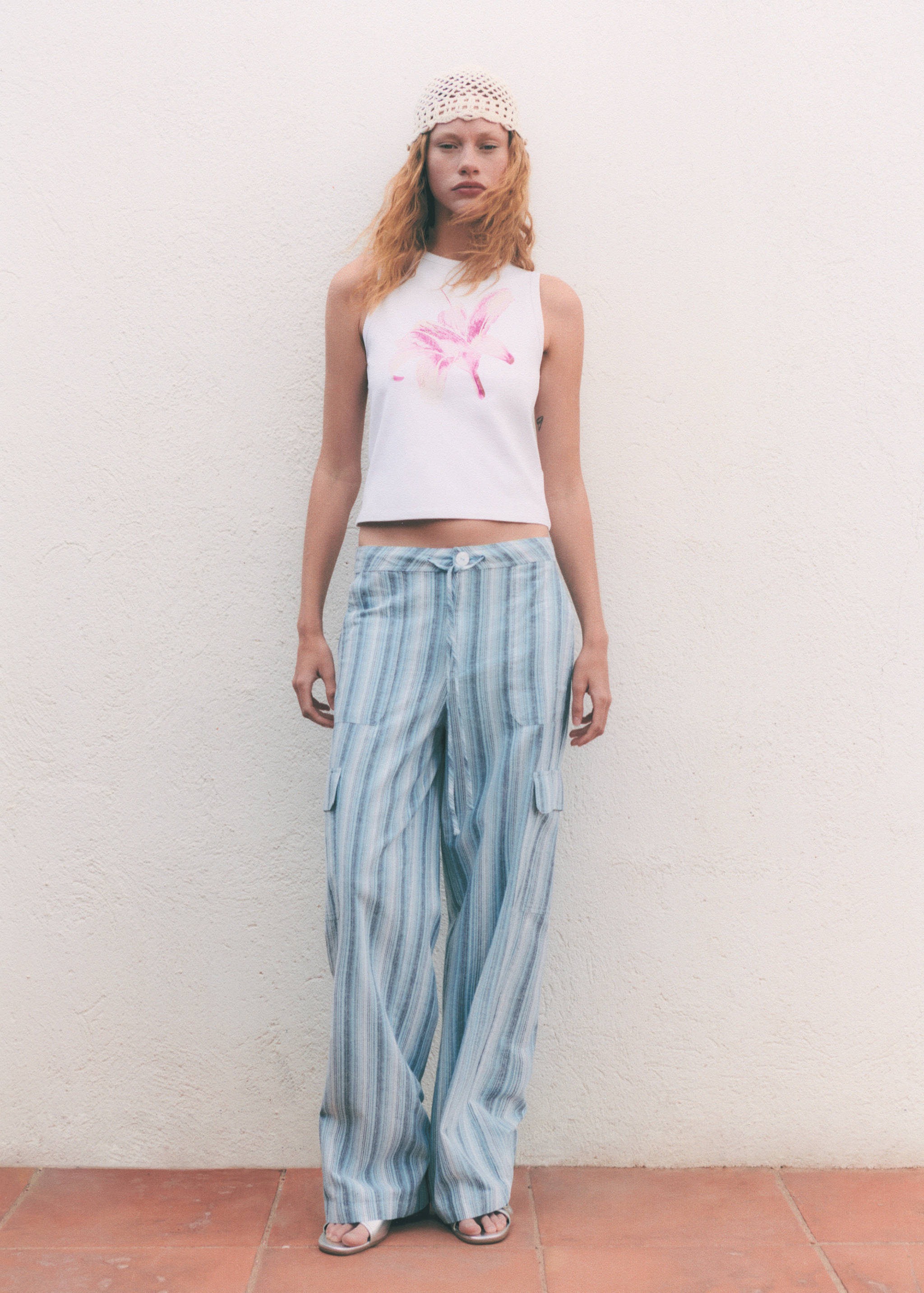 Pantalón rayas bolsillos cargo - Detalle del artículo 9