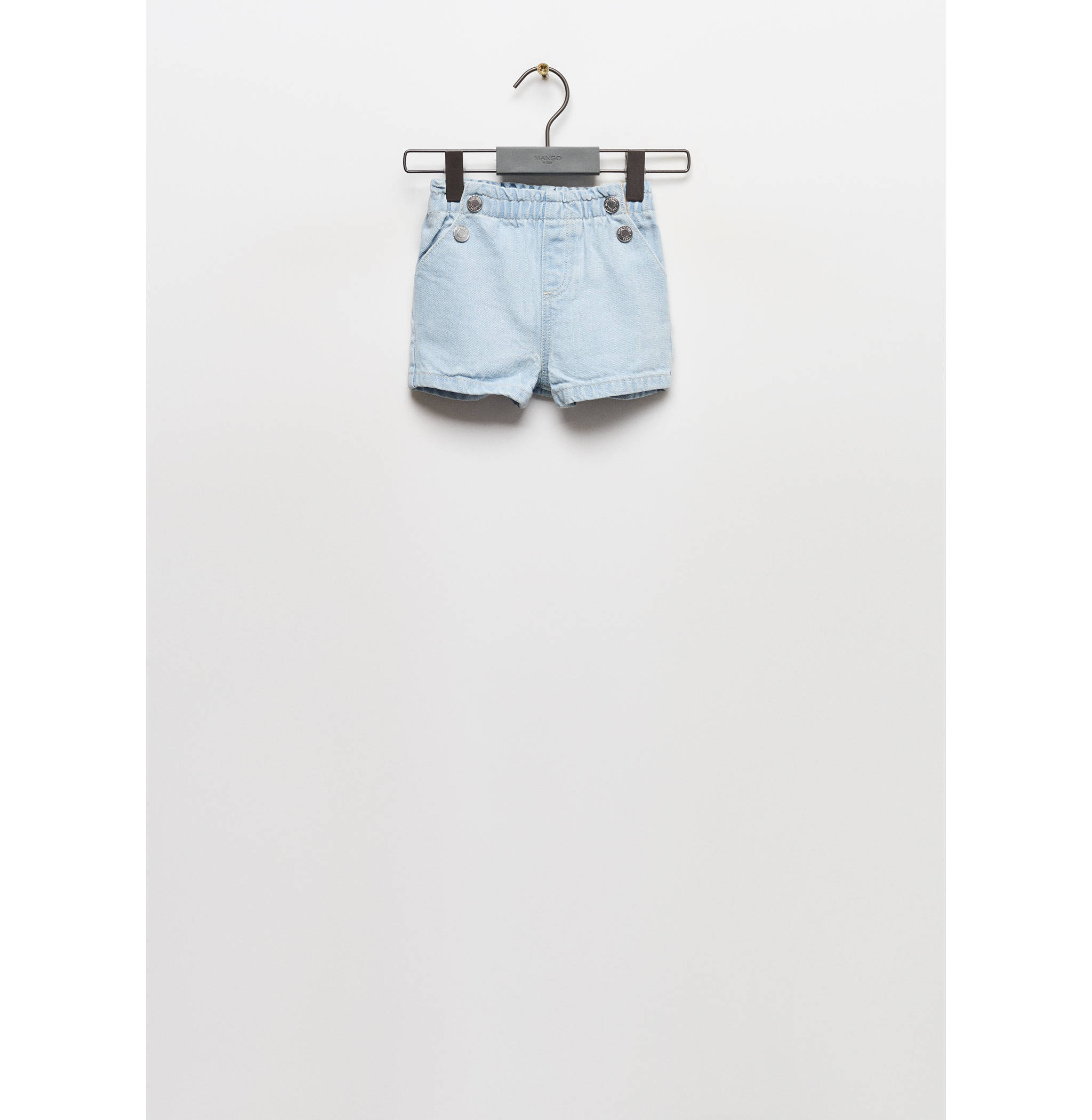 Elastic waist denim shorts - Article without model