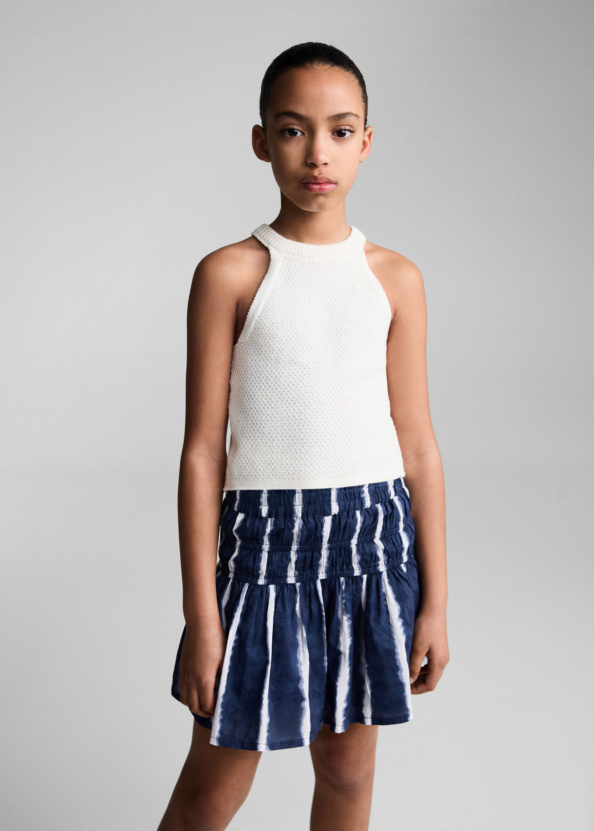 Jupe volants imprimée - Plan moyen