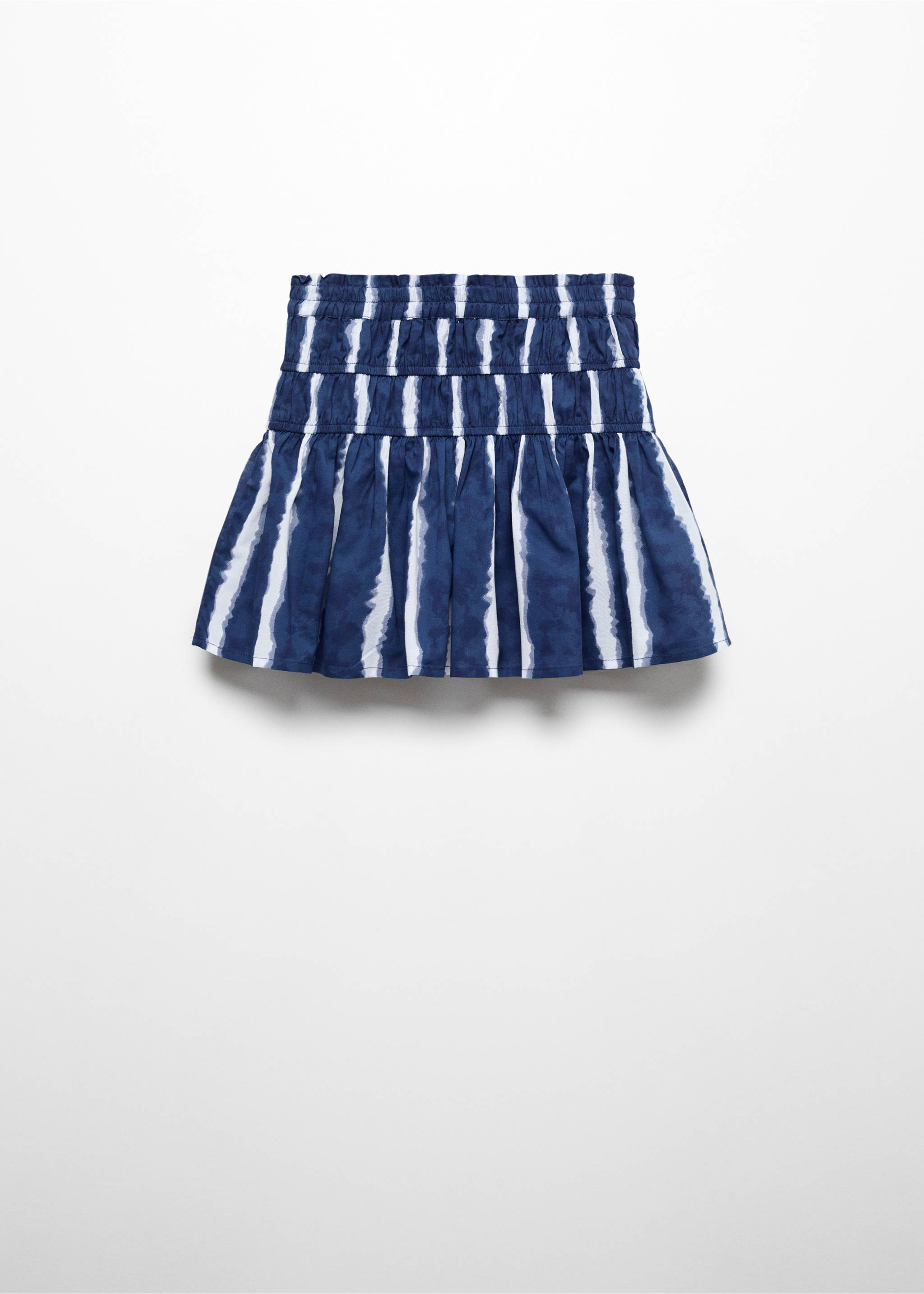 Printed ruffle skirt - Reverse of the article, Blue. Ref: 67037918-00.