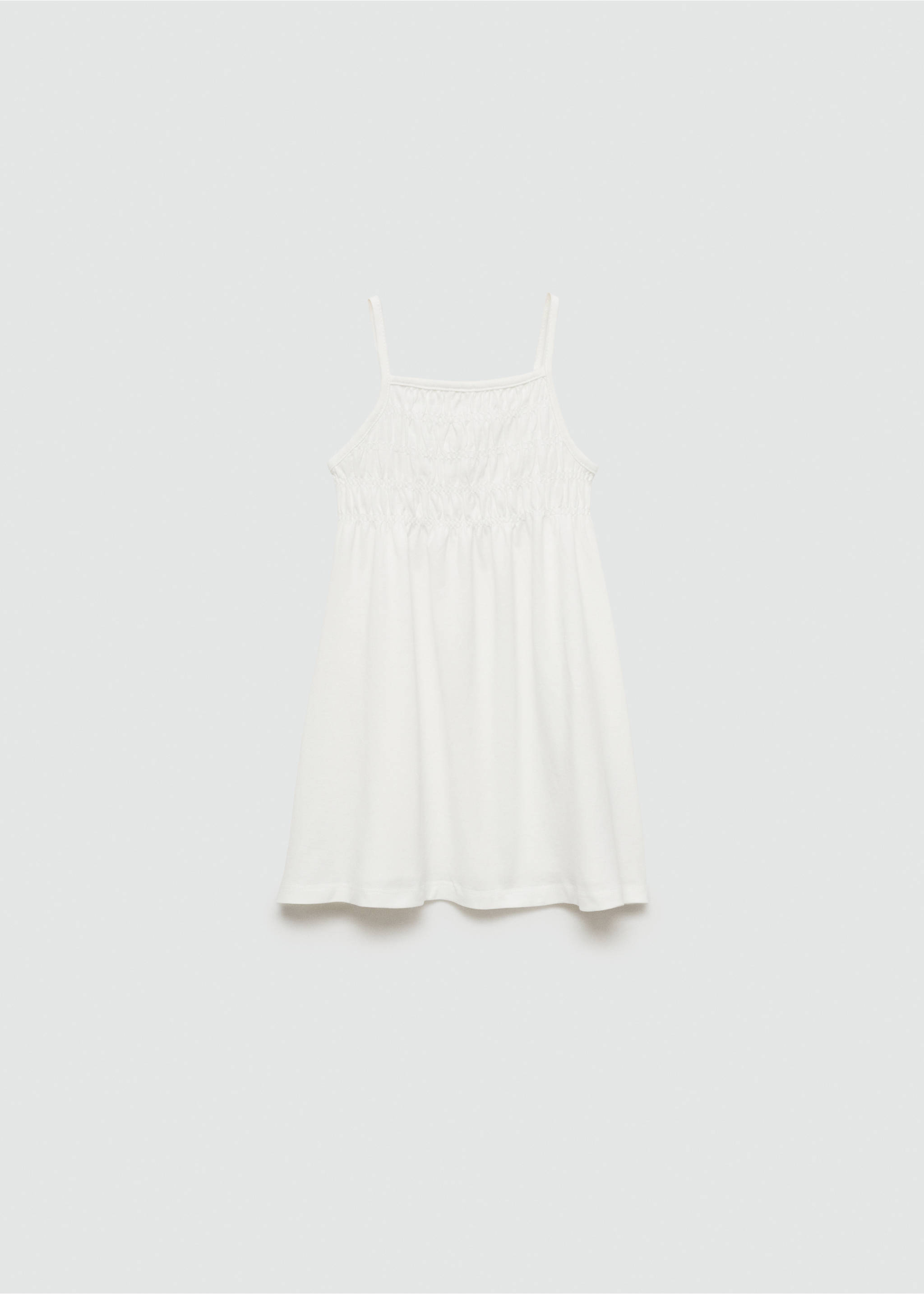 Gathered details dress - Reverse of the article, Off White. Ref: 67037924-00.