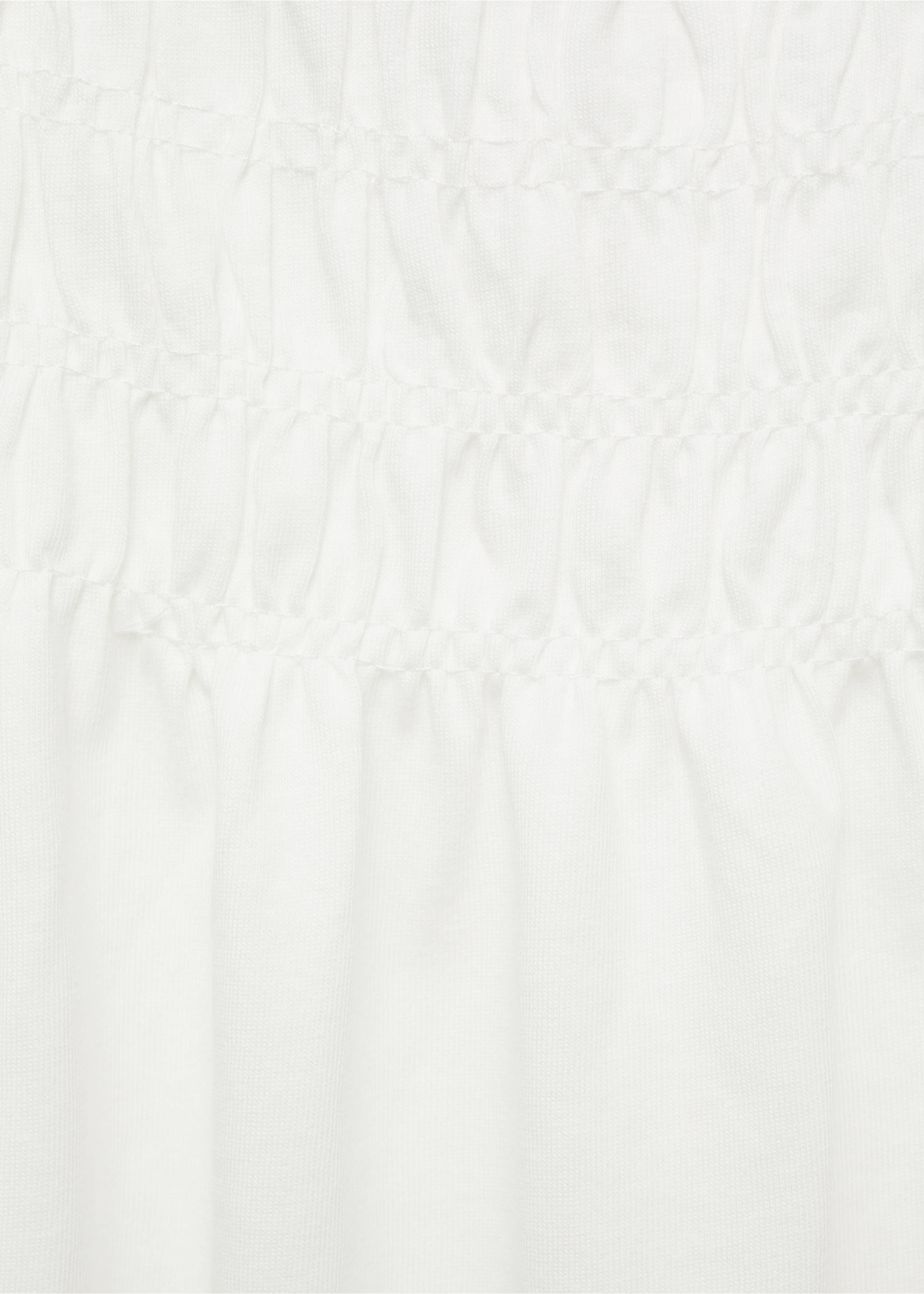 Gathered details dress - Details of the article 0, Off White. Ref: 67037924-00.