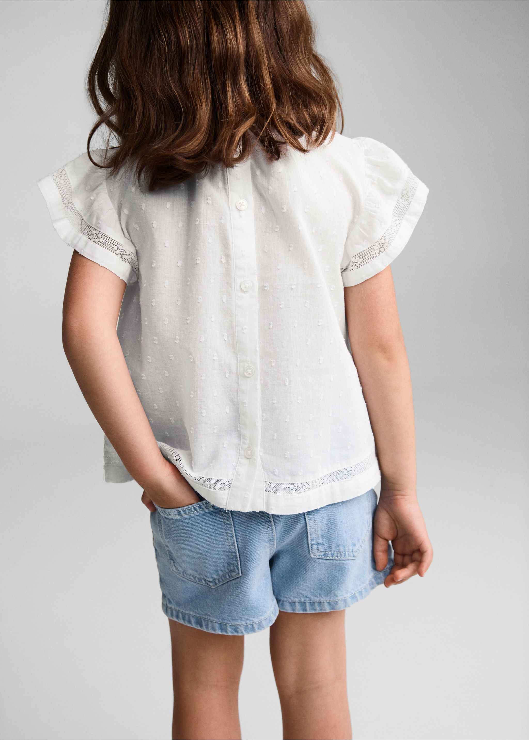 Blouse coton plumetis - Verso de l’article