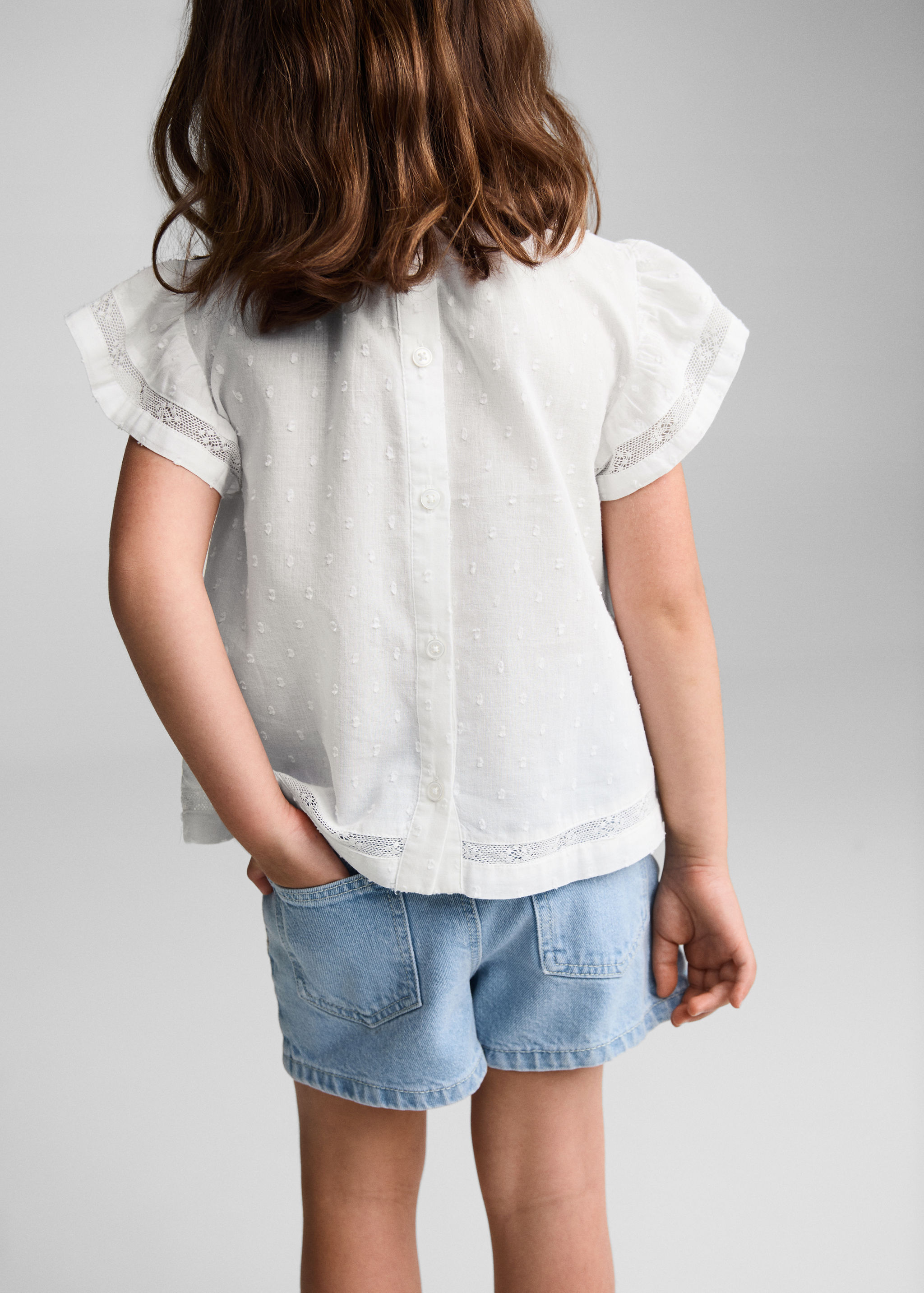 Blouse coton plumetis - Verso de l’article