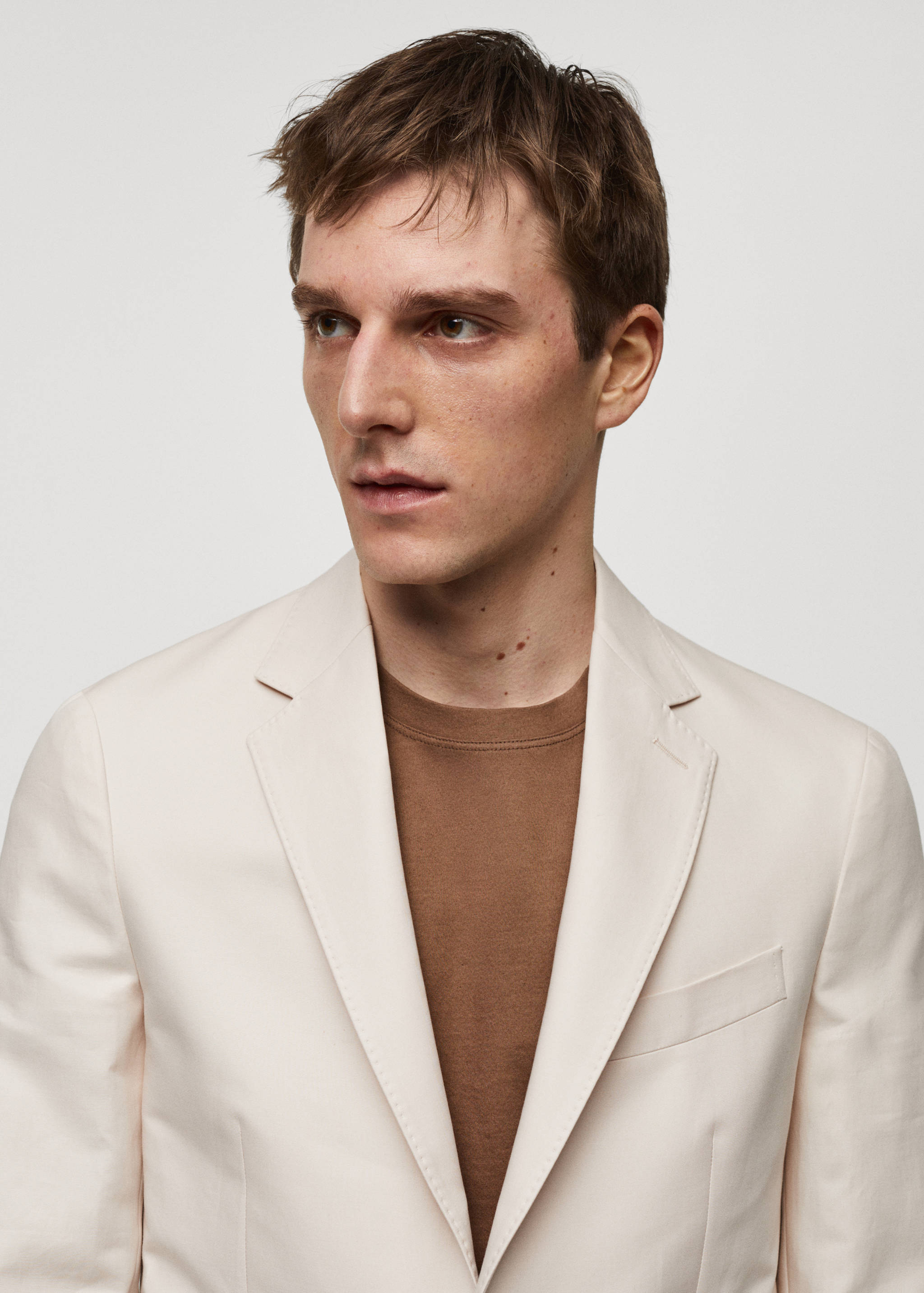 Americana vestit slim fit 100% cotó - Detall de l'article 1