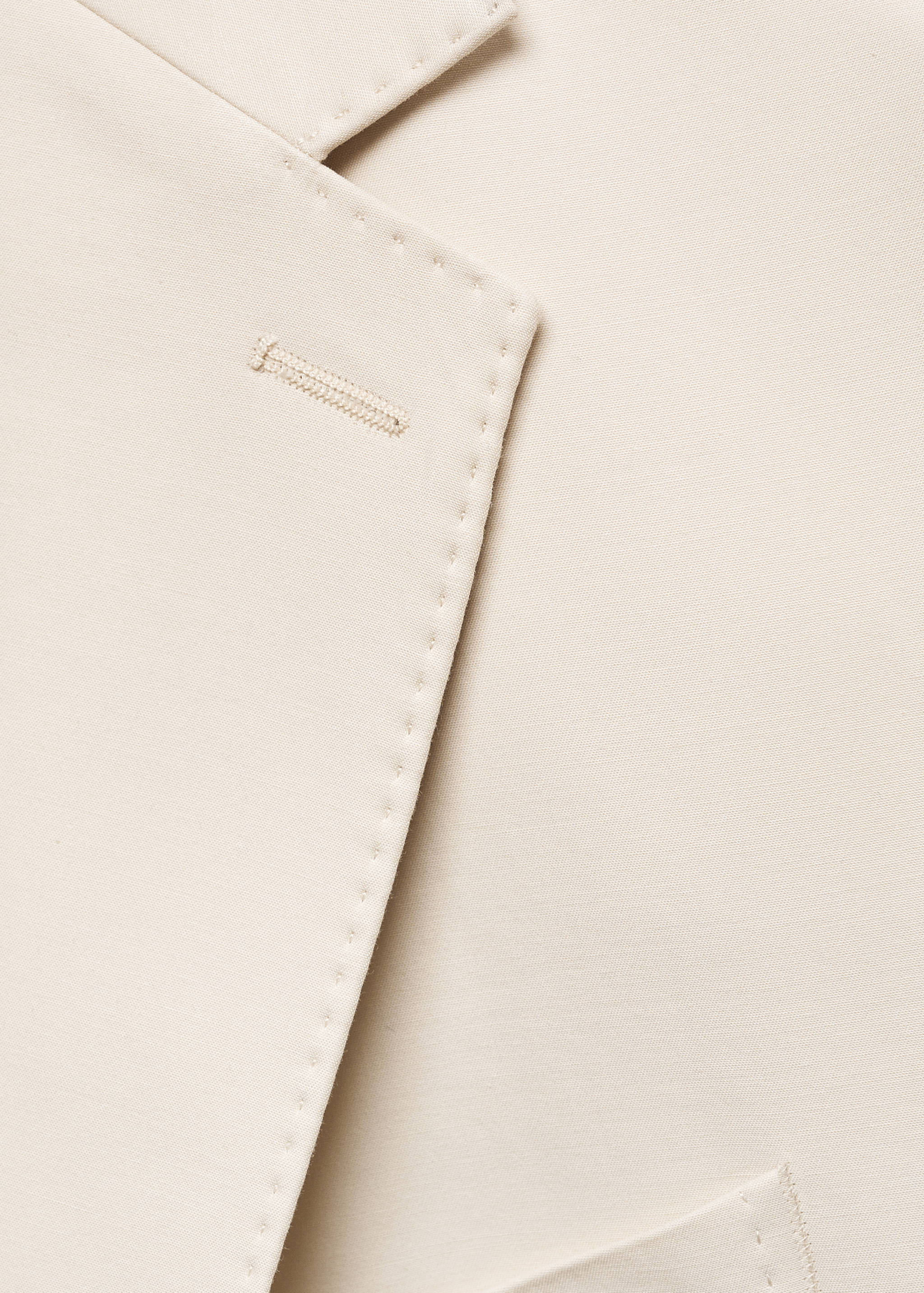 Americana vestit slim fit 100% cotó - Detall de l'article 8