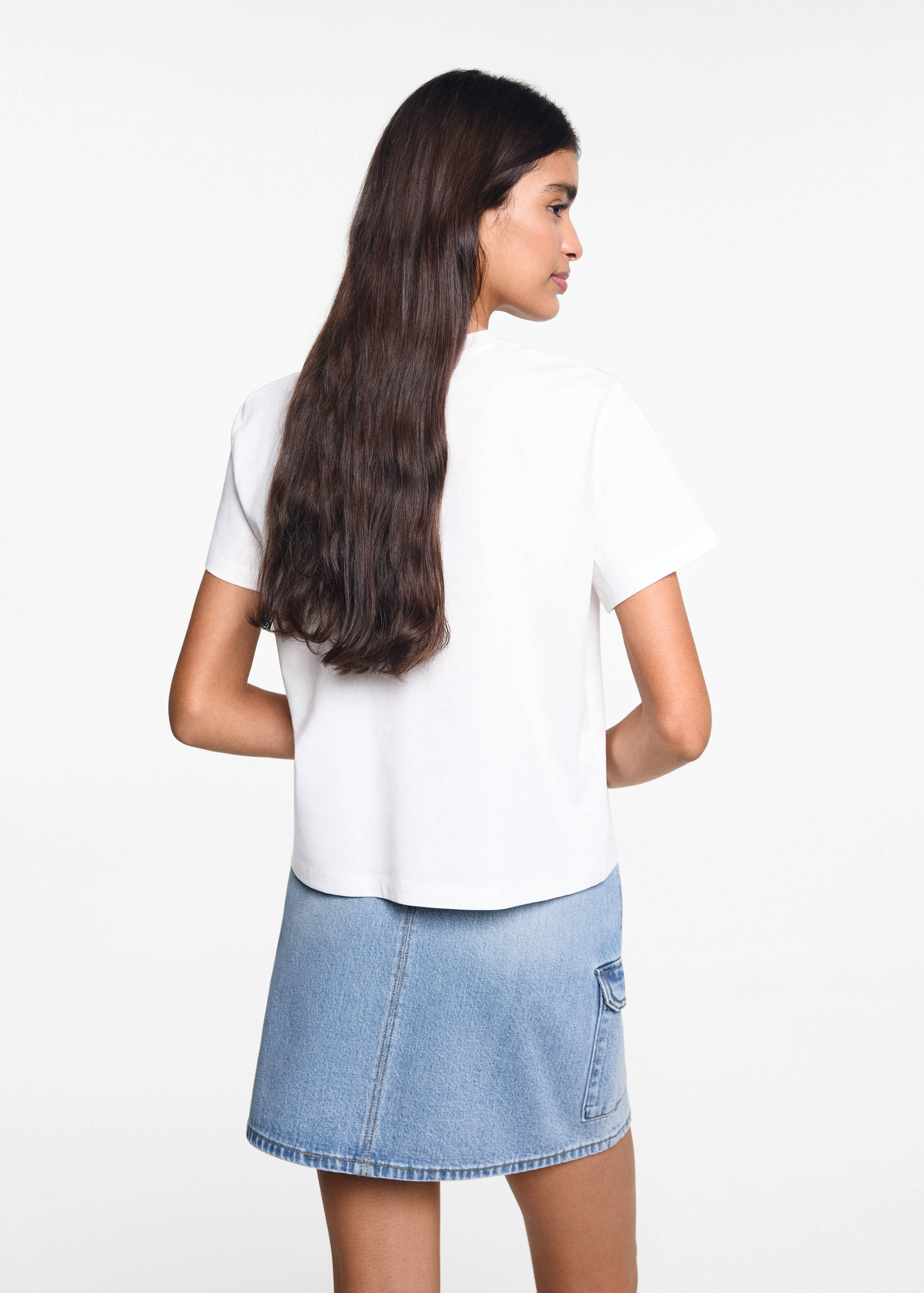 Printed message T-shirt - Reverse of the article