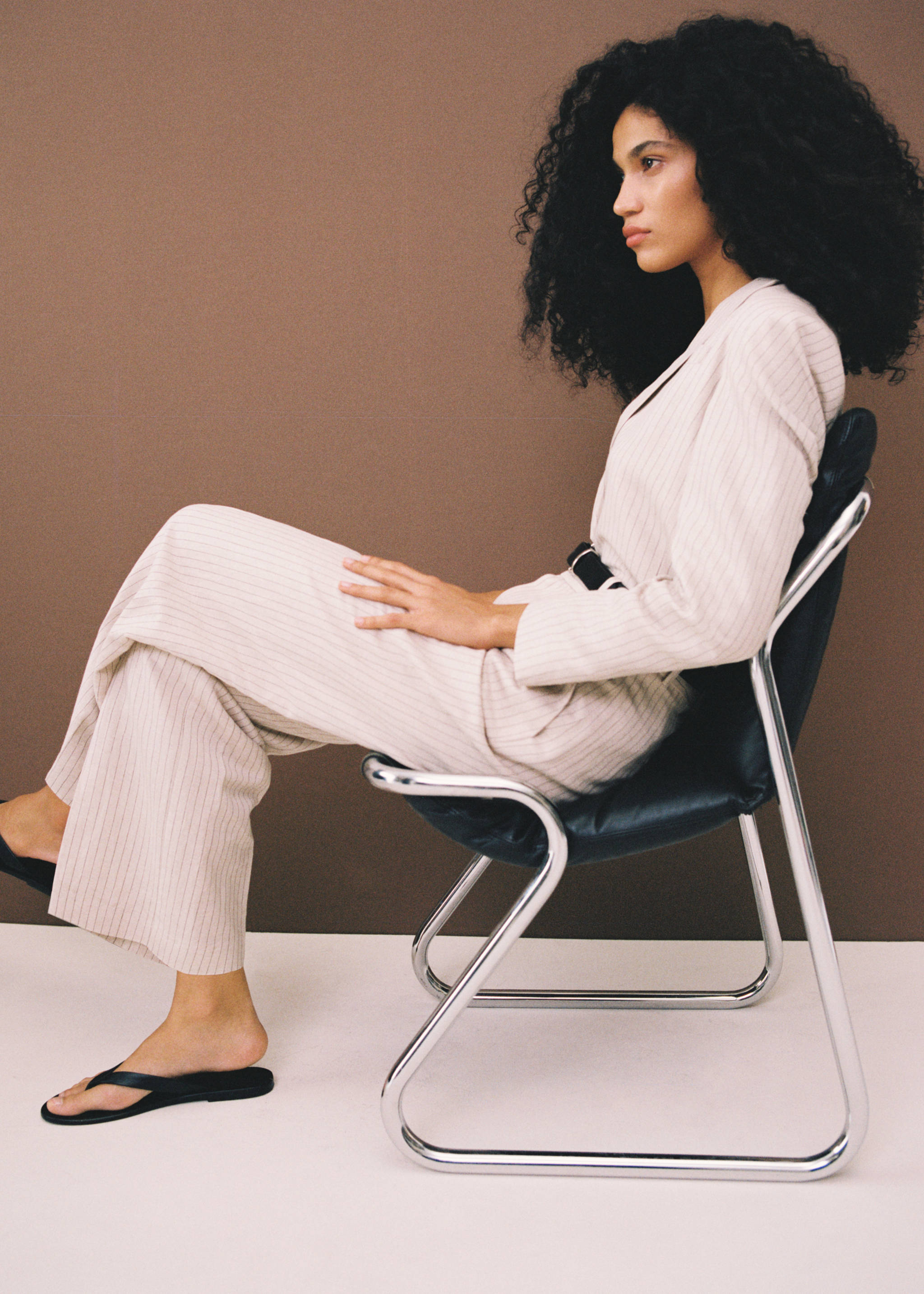 Striped suit trousers - Details of the article 6