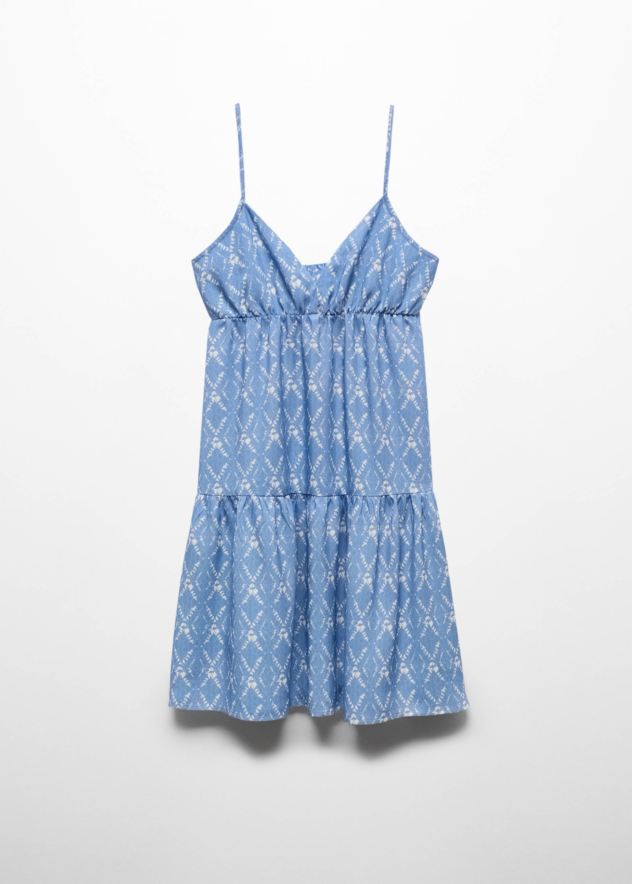 Jurk met print en ruches - Artikel zonder model