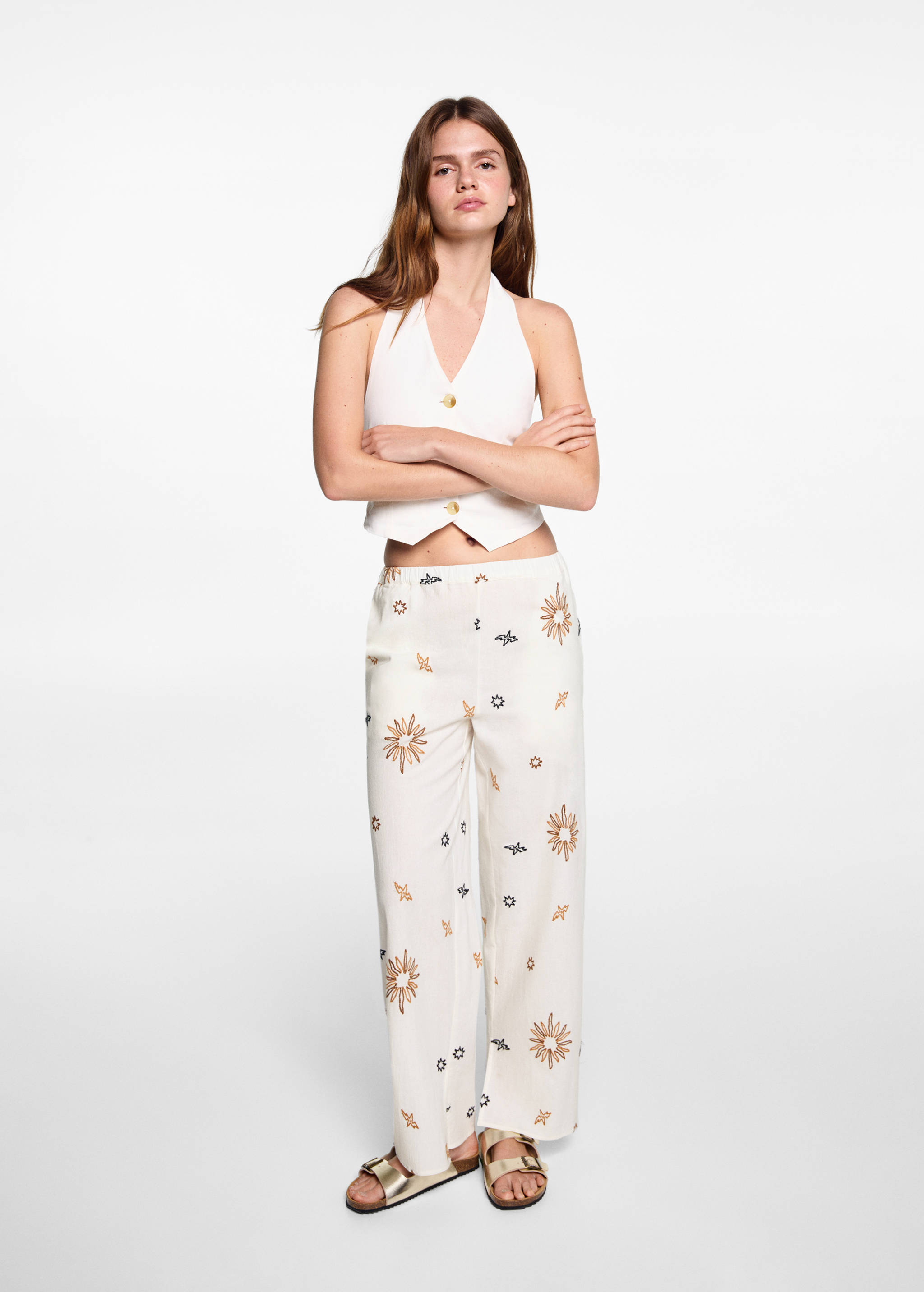 Pantalón estampado soles - Plano general
