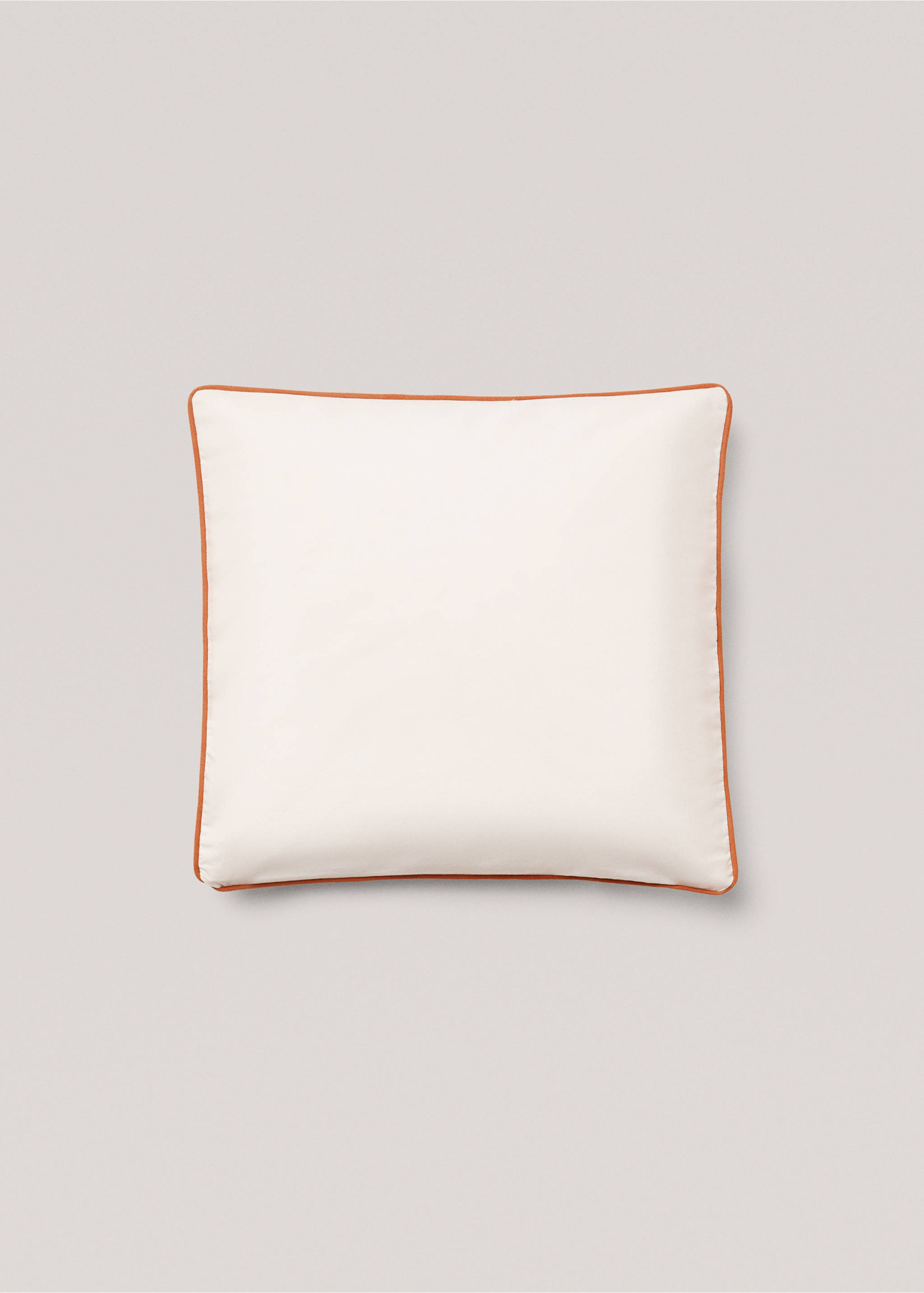 Housse de coussin liseré résistante à l’eau 50x50 cm - Article sans modèle, Blanc. Ref: 67038637-00.