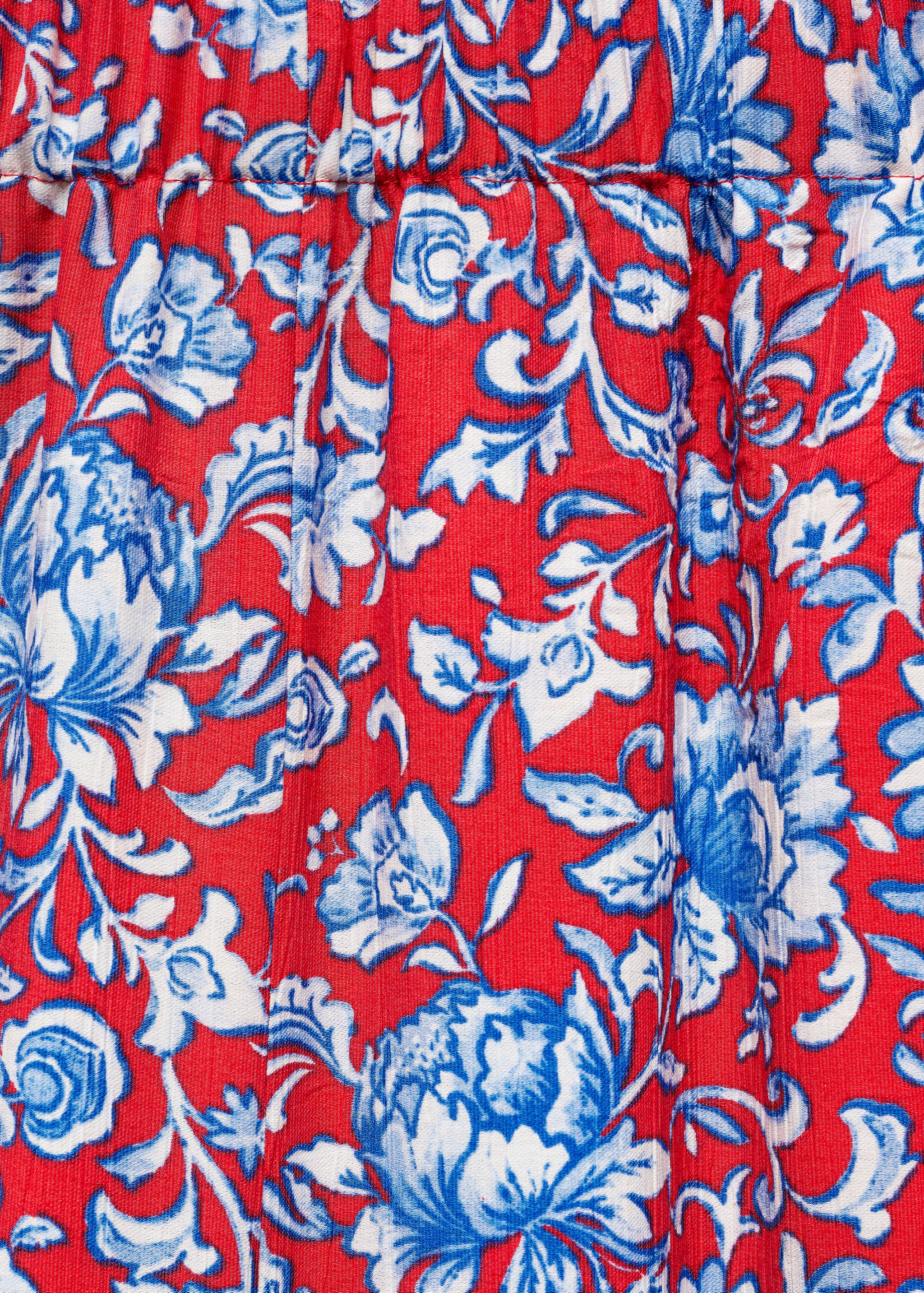 Kalhoty culottes s květinovým potiskem - Detail zboží 8