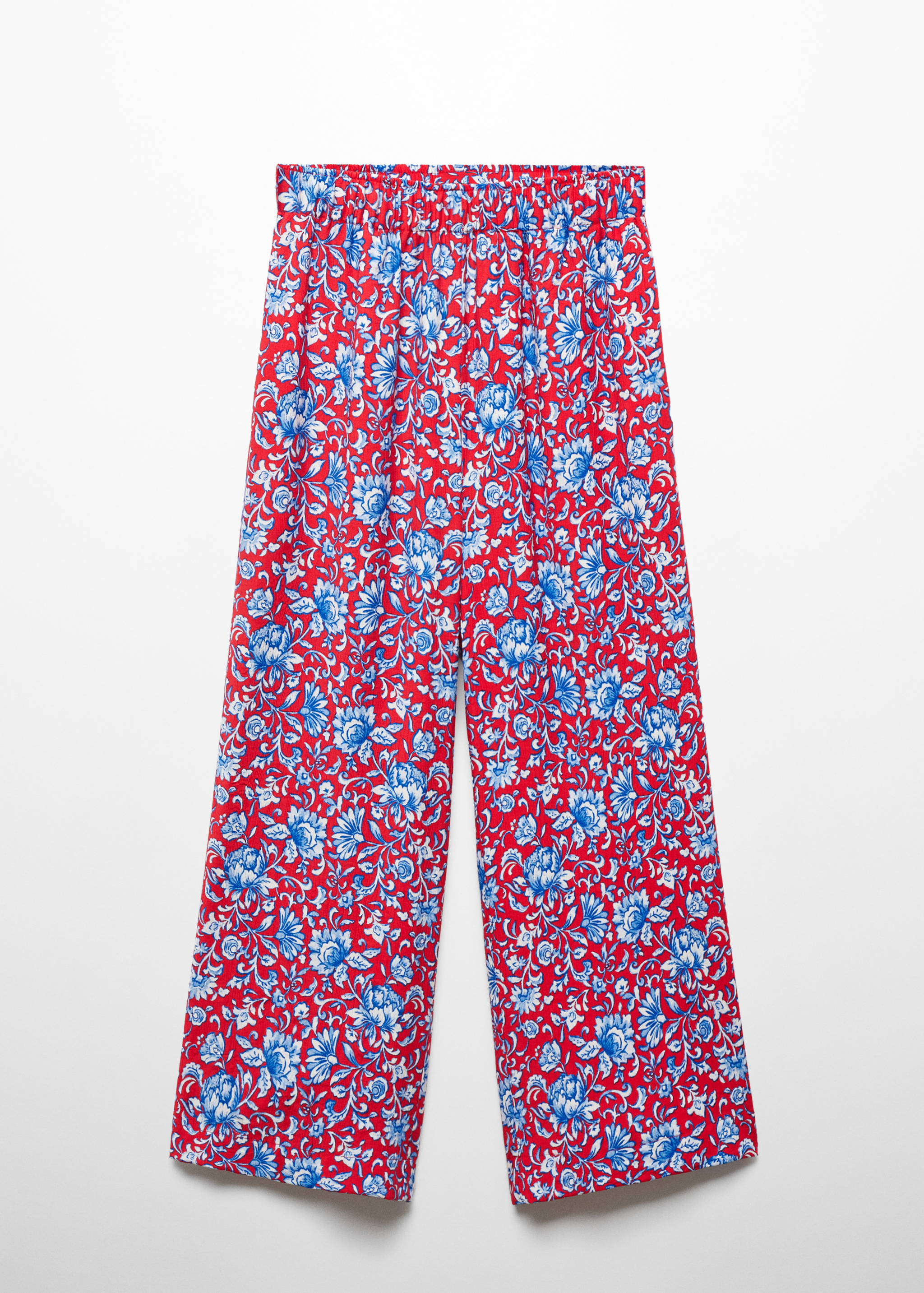 Kalhoty culottes s květinovým potiskem - Zboží bez modelu
