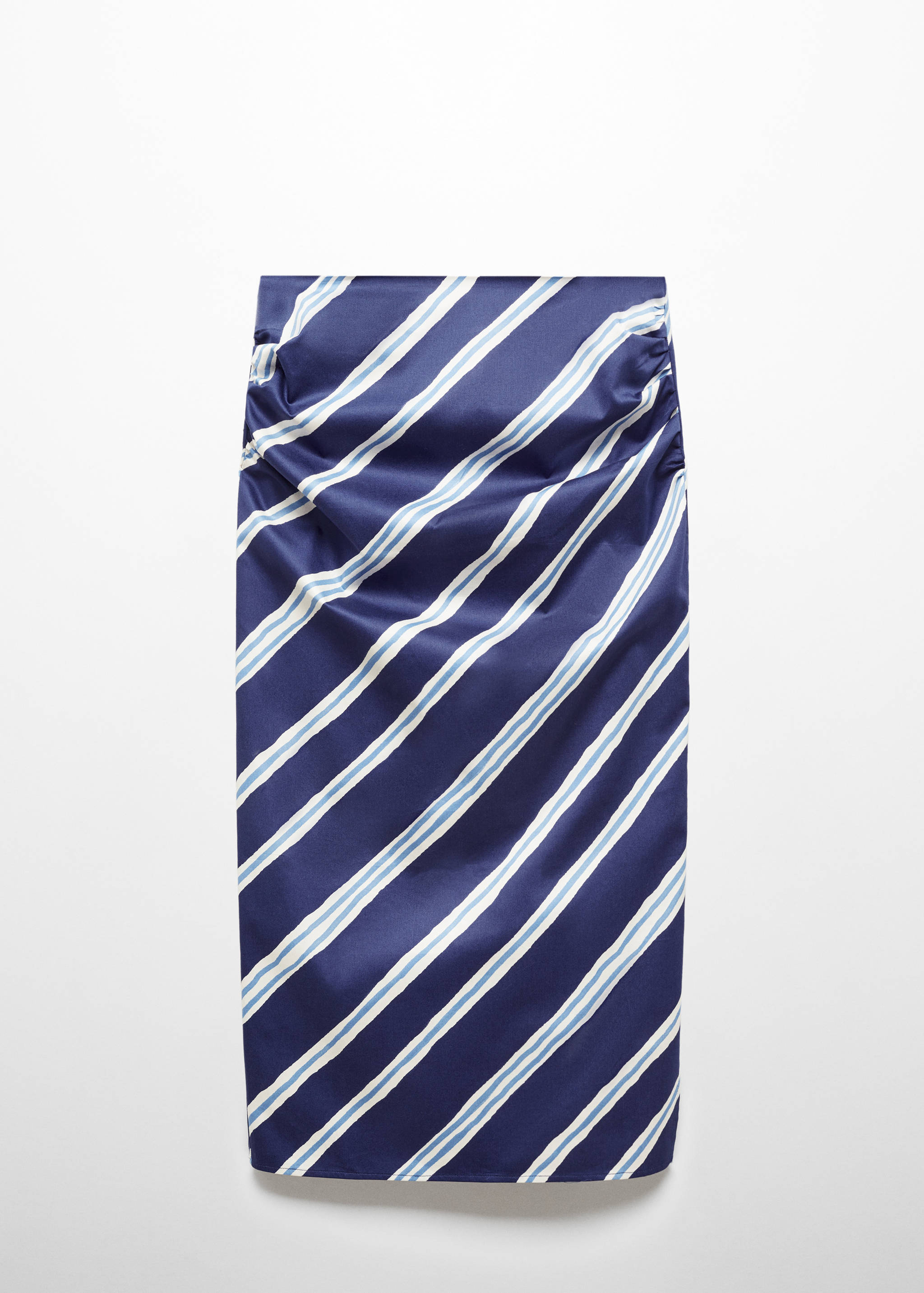 Spódnica w paski z rozcięciem - Artykuł bez modela/modelki