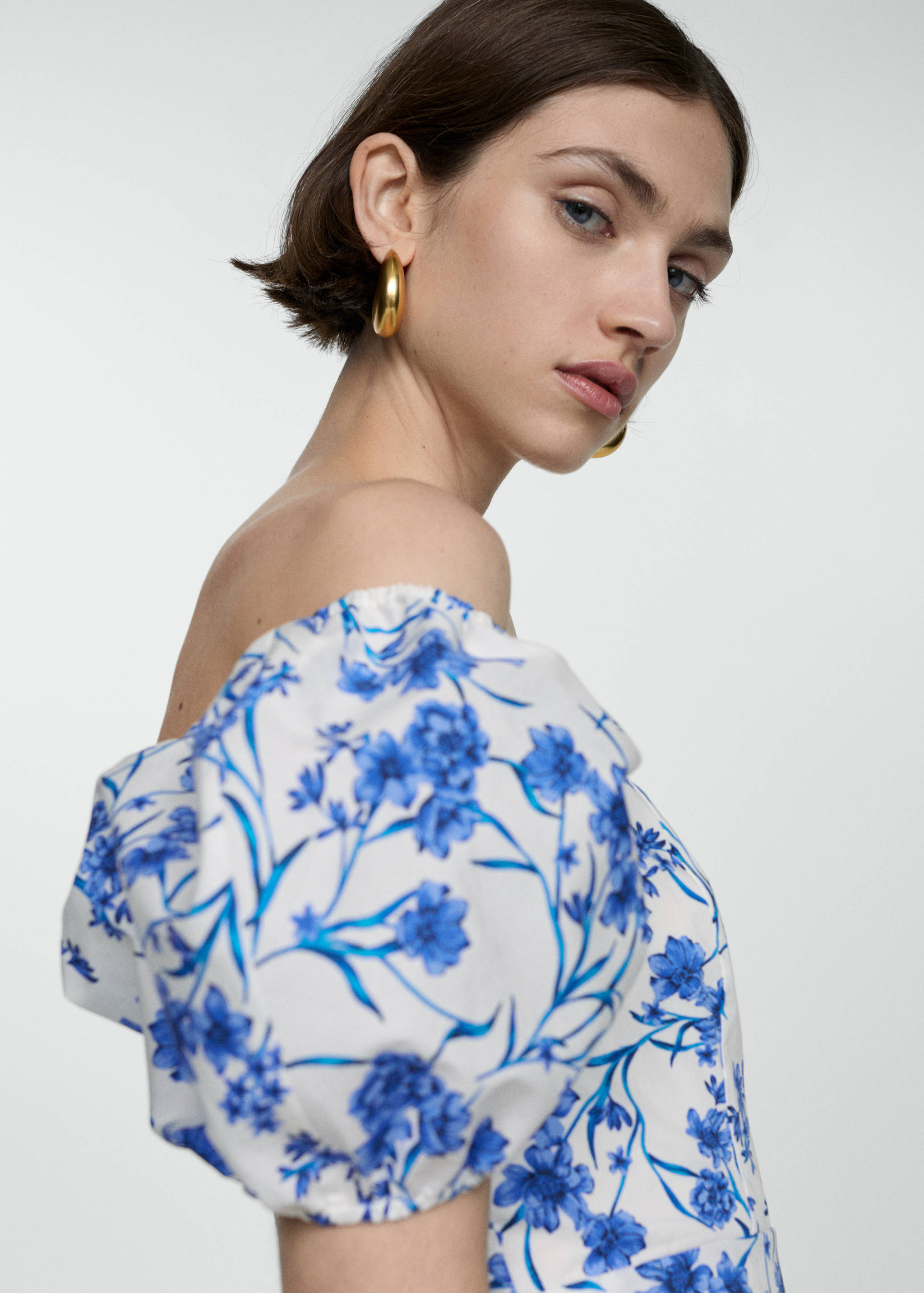 Printkleid mit Ballonärmel - Detail des Artikels 1