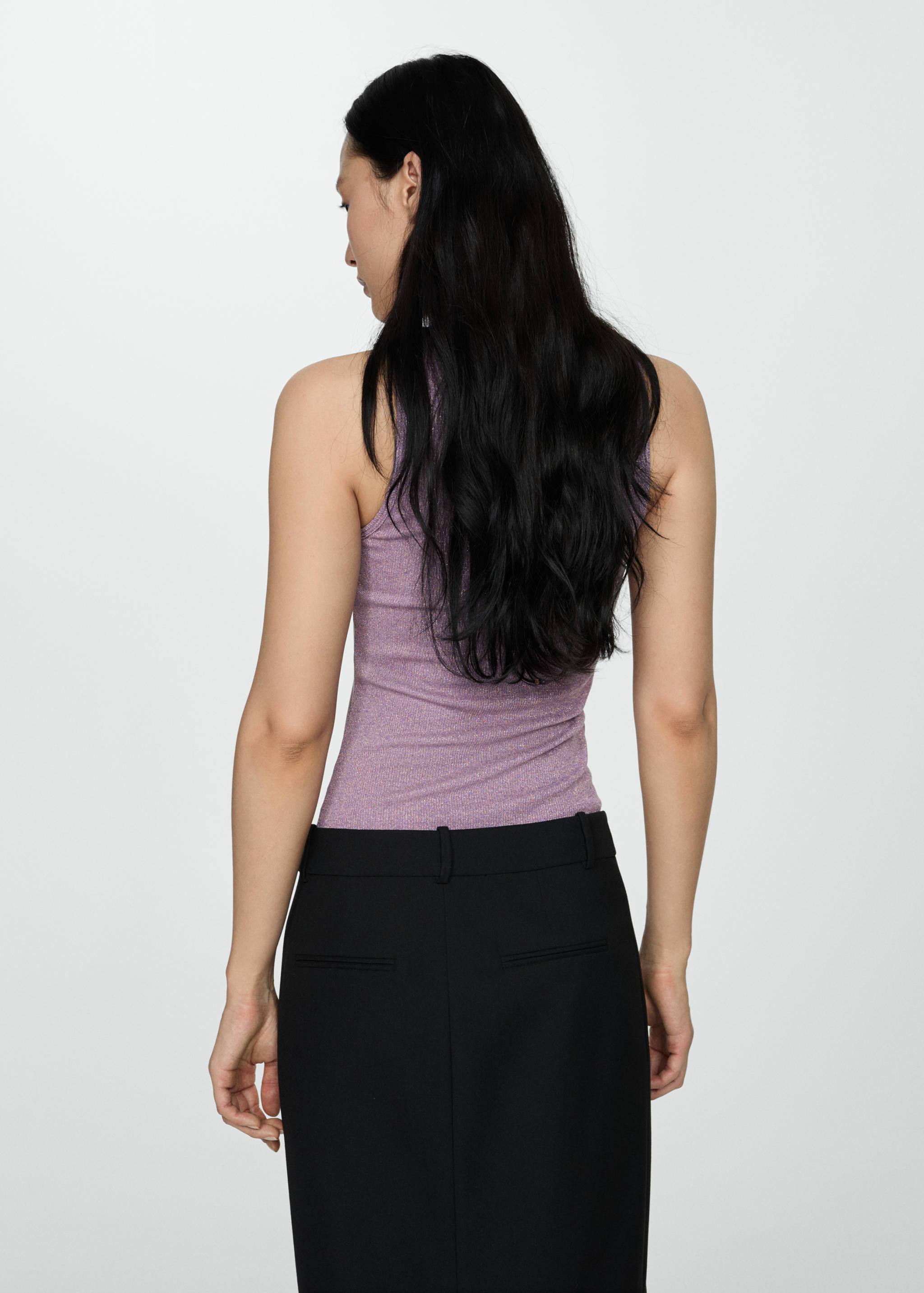 Lurex knitted top - Reverse of the article