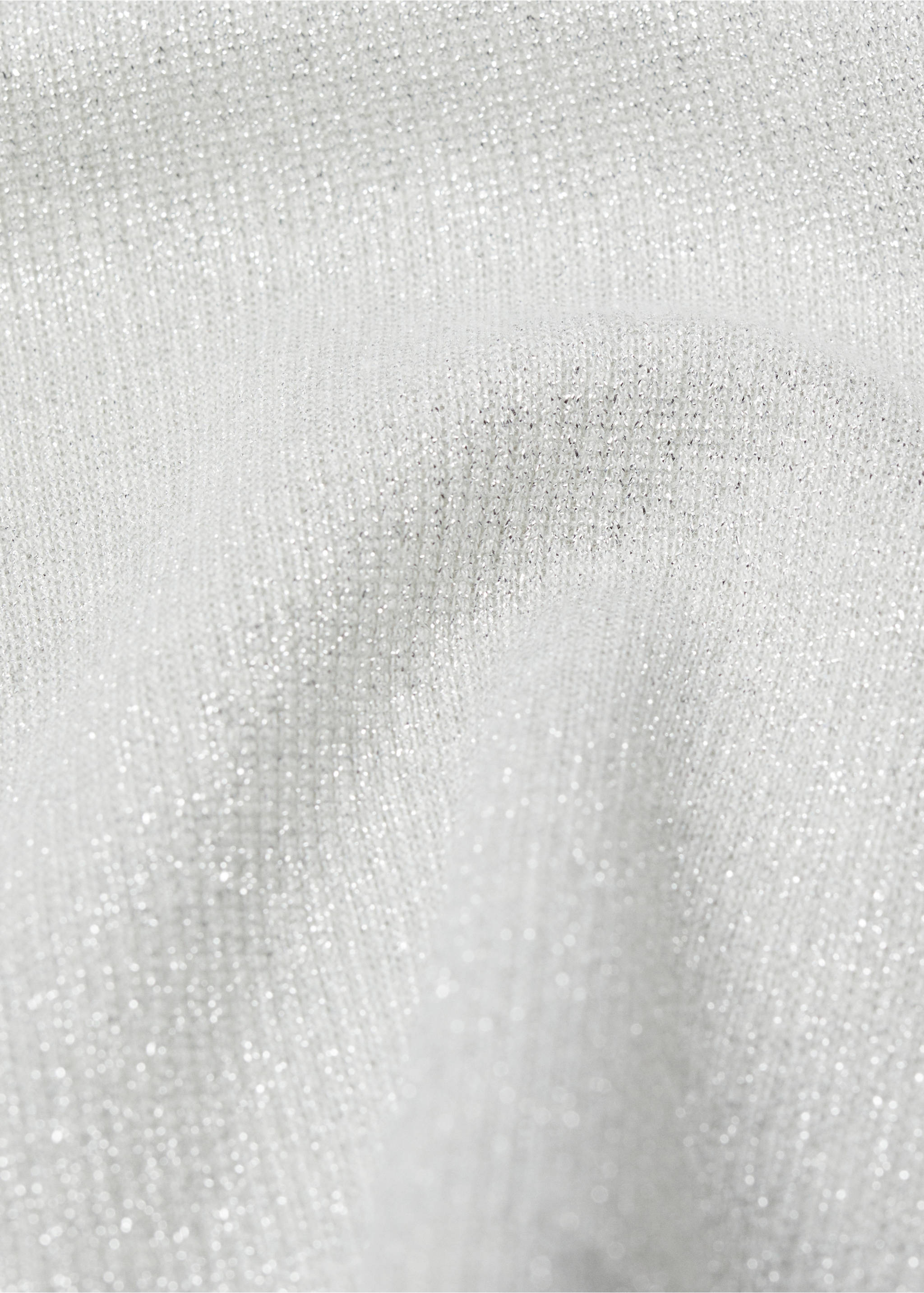 Strick-Top mit Lurex - Detail des Artikels 8, Silber. Ref: 67038648-00.
