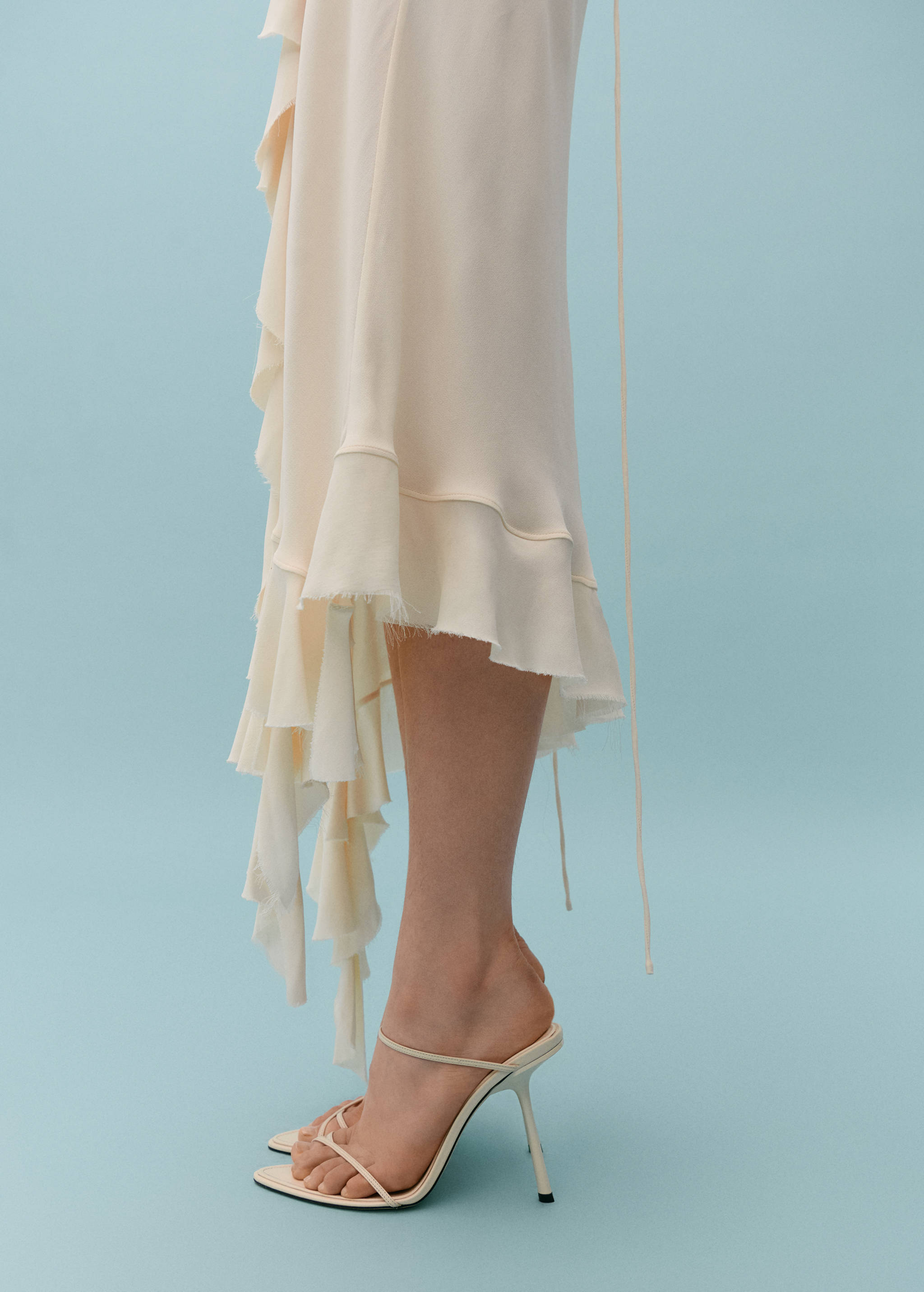 Sandales cuir talon incliné - Plan général