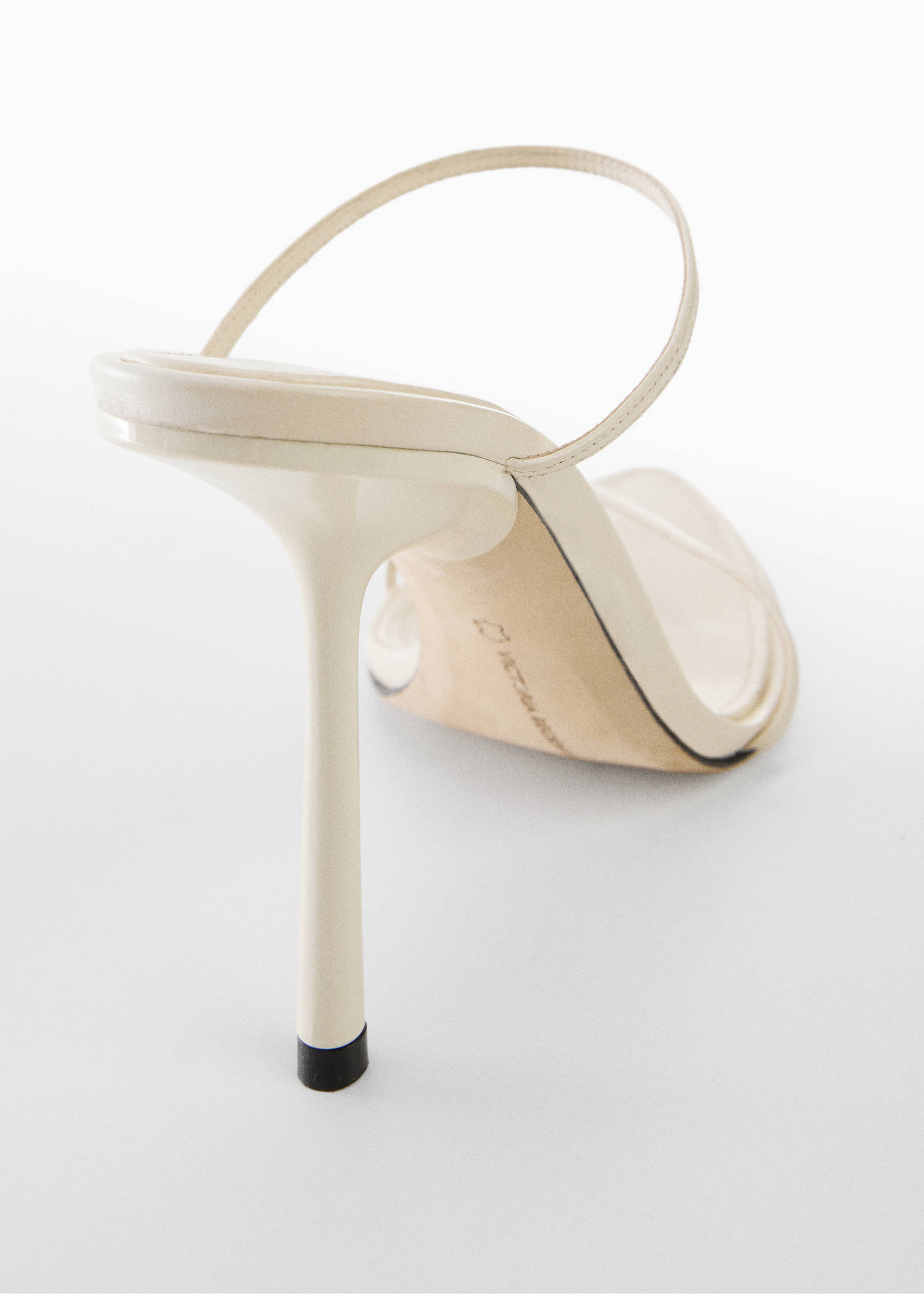 Sandales cuir talon incliné - Détail de l'article 1, Nude. Ref: 67038655-00.