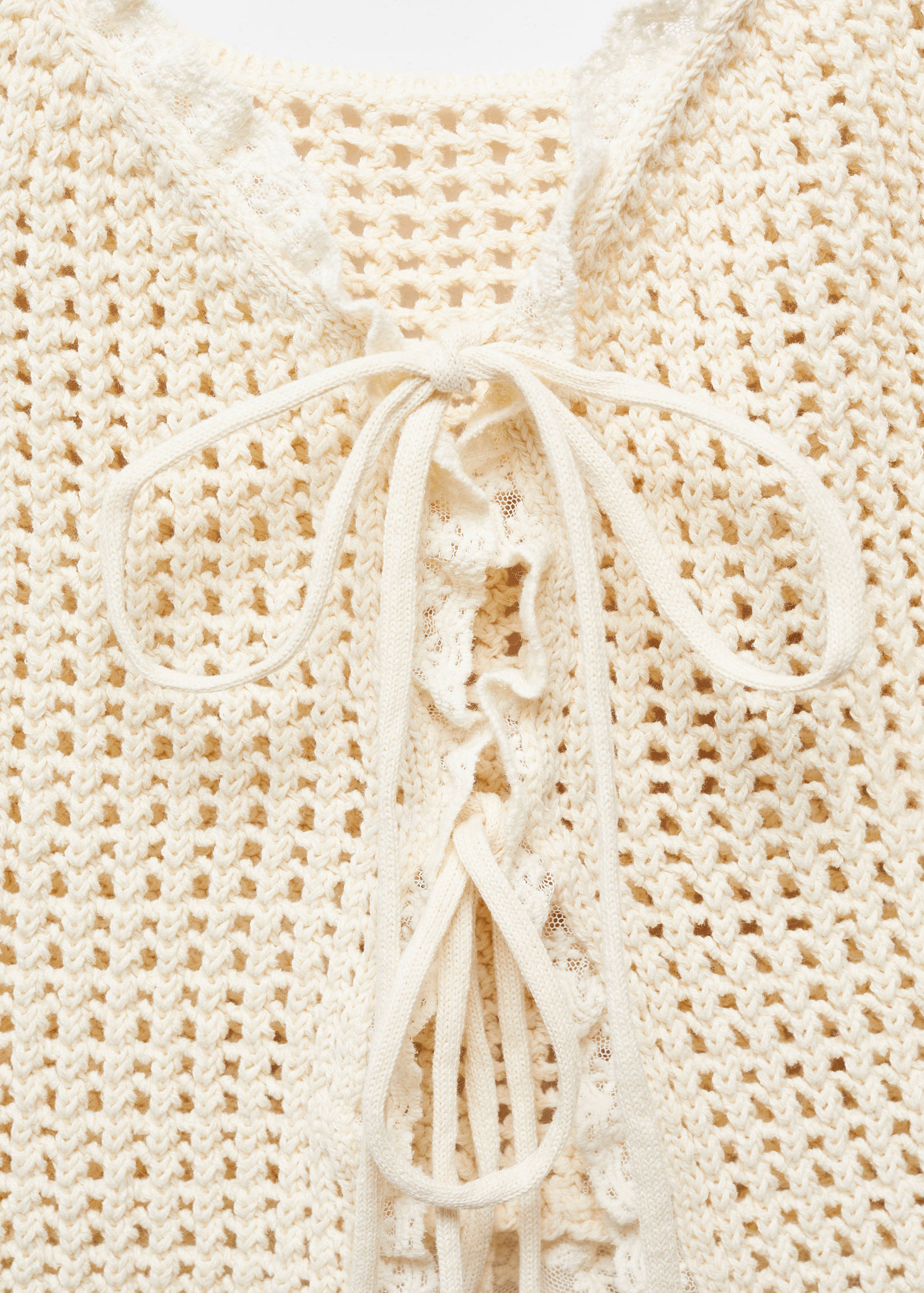 Openwork top with lace detail - Details of the article 8