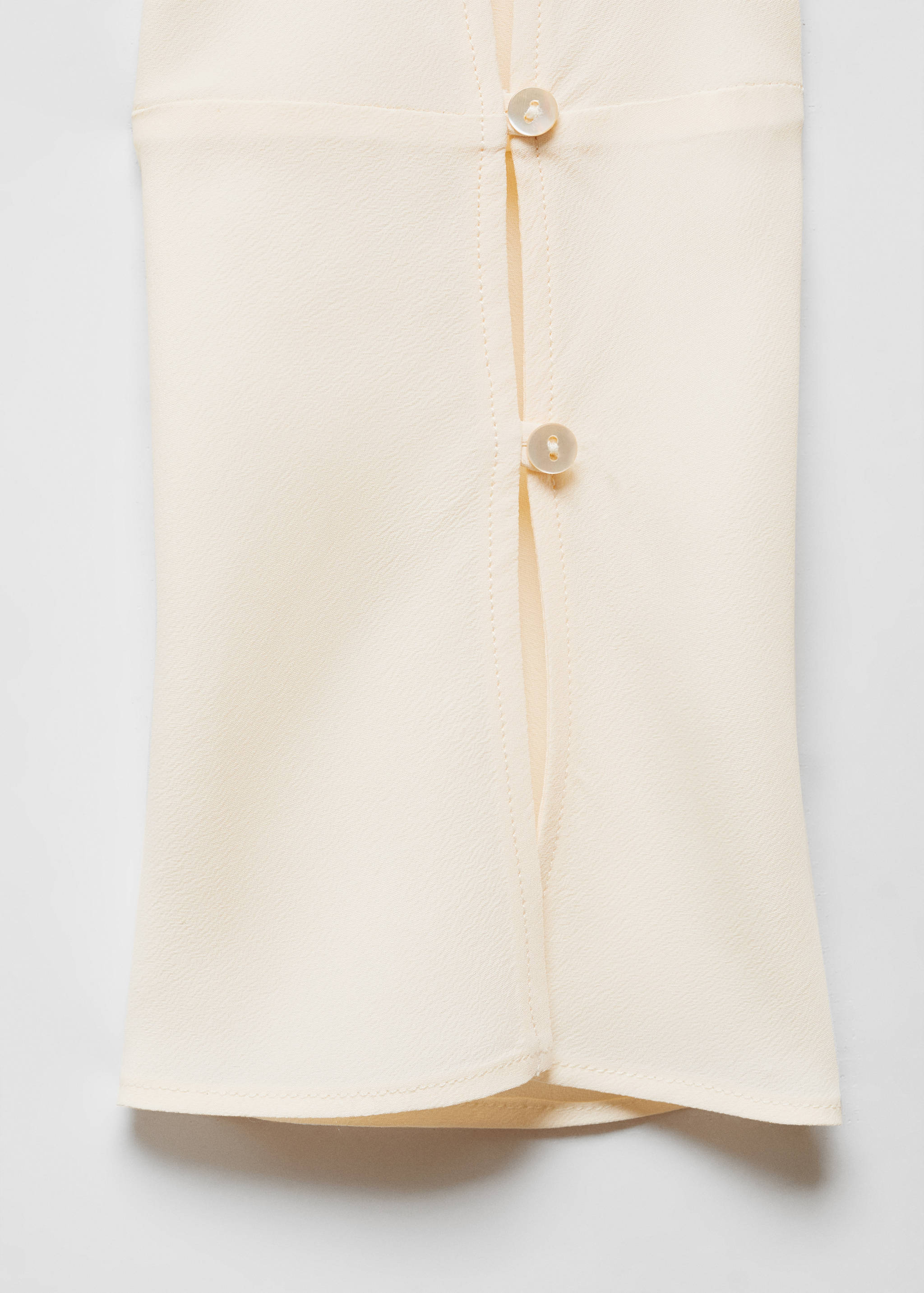 Silk-blend button-down shirt - Details of the article 0