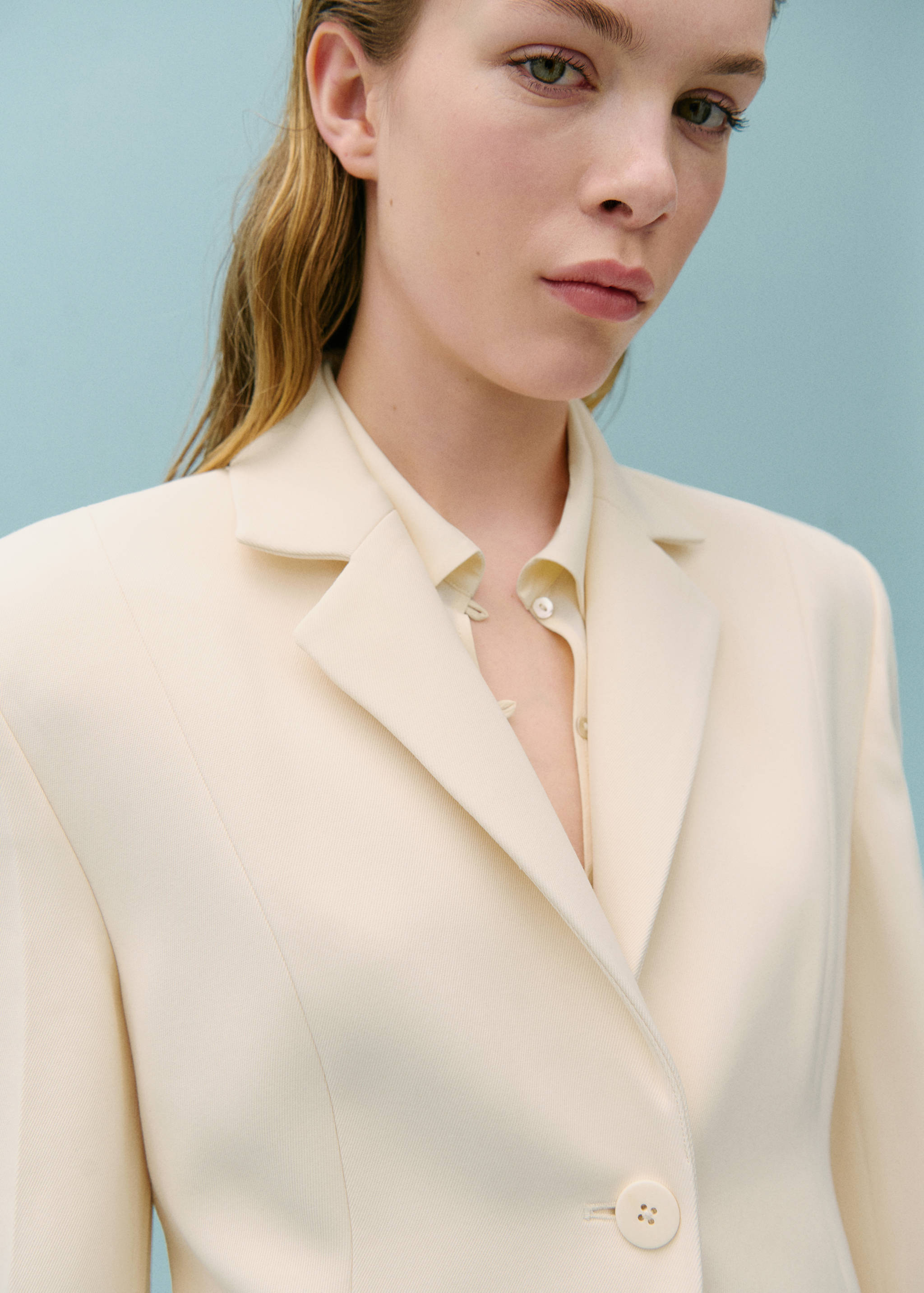 Suit jacket with decorative stitching - Details of the article 1