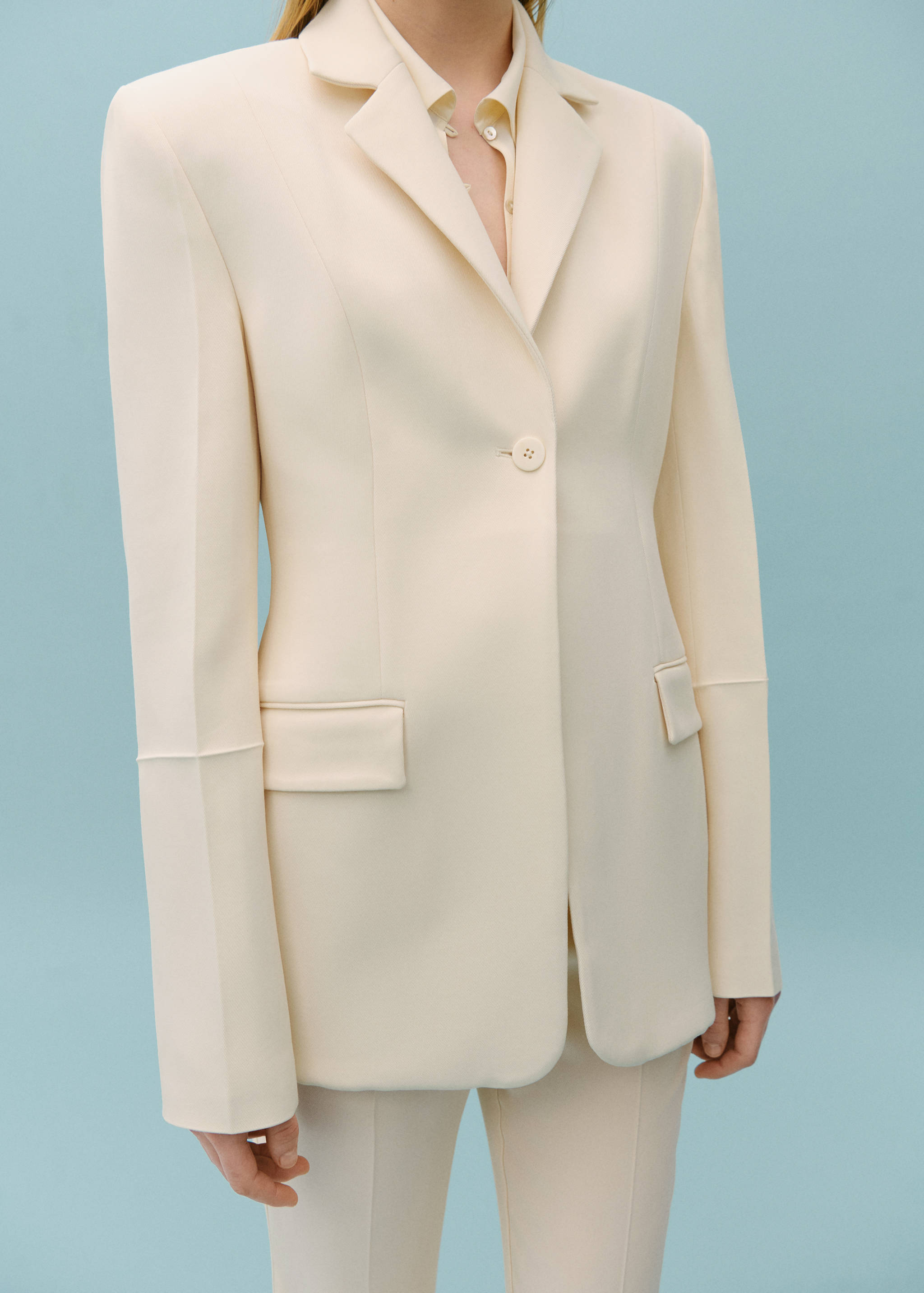 Suit jacket with decorative stitching - Details of the article 6