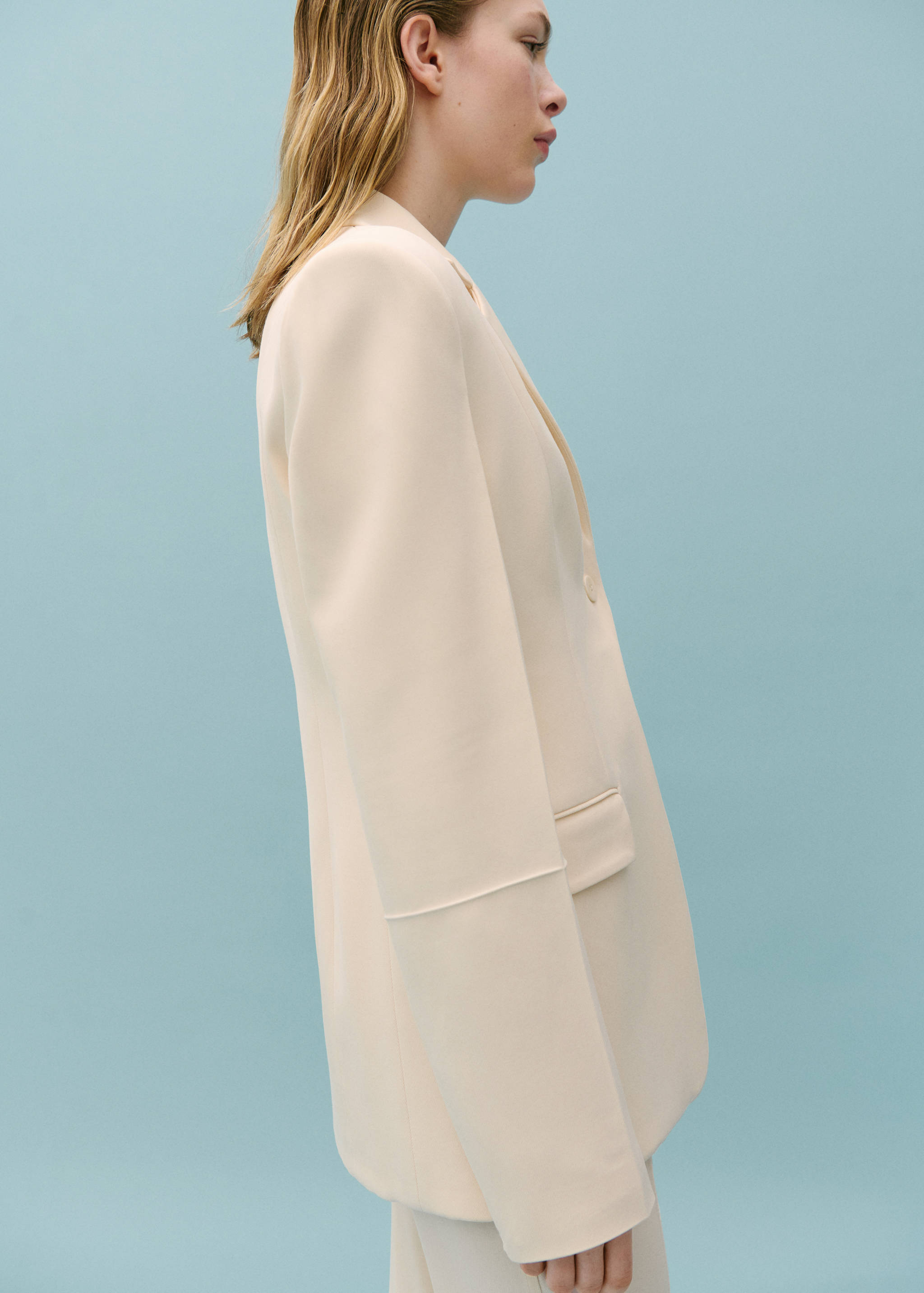 Suit jacket with decorative stitching - Details of the article 2