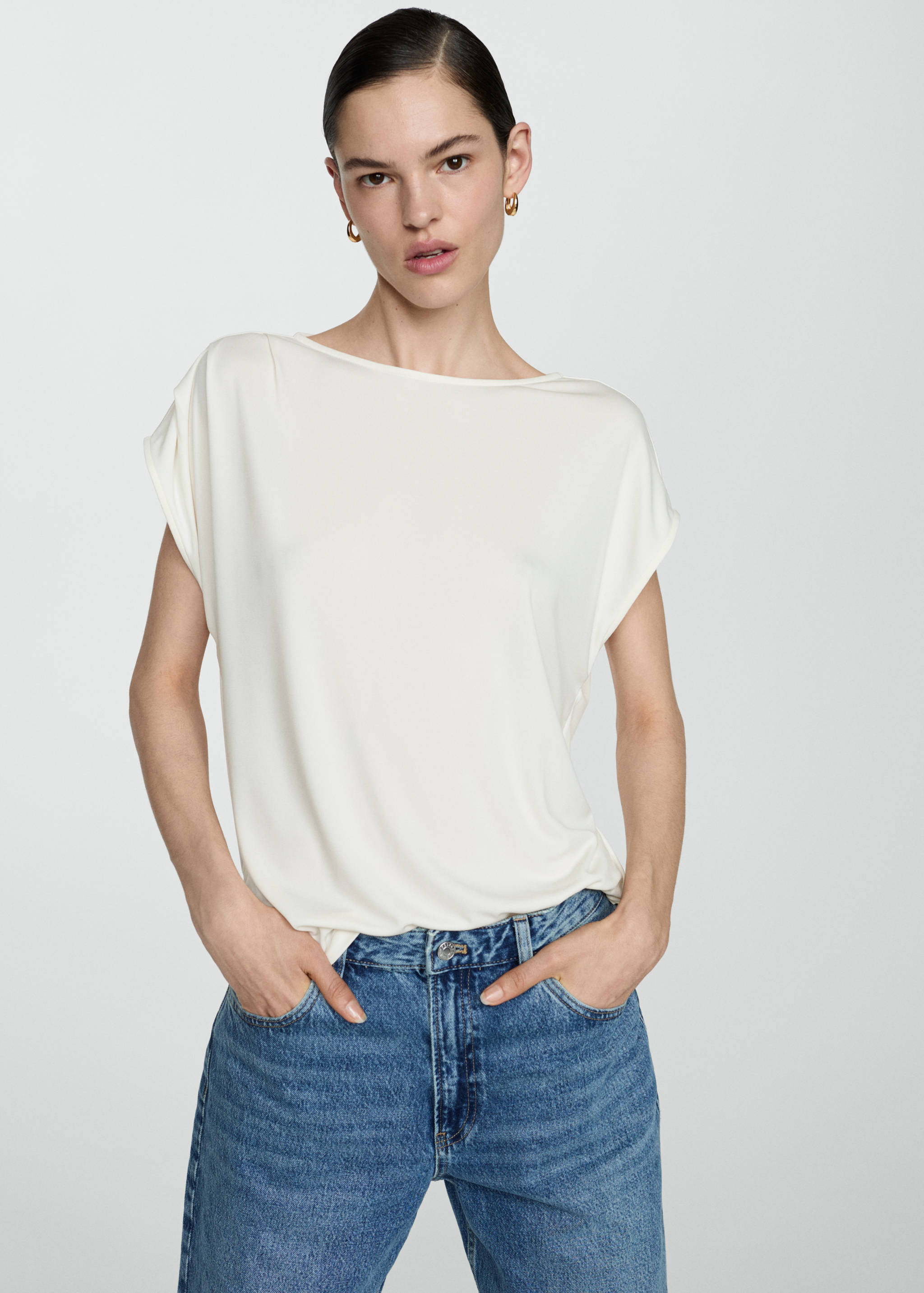 Oversized short-sleeved t-shirt - Medium plane