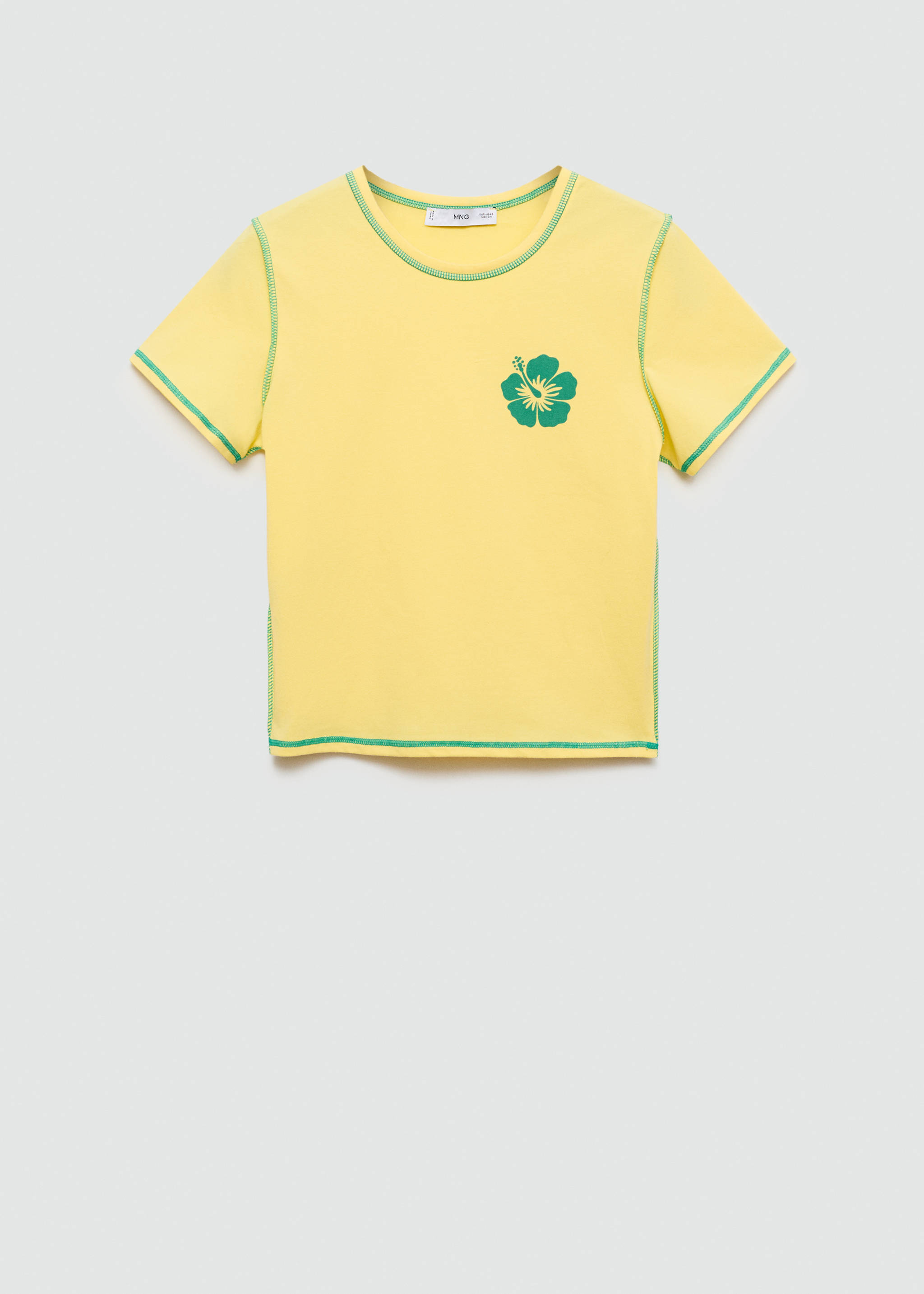 Camiseta crop estampada - Artículo sin modelo