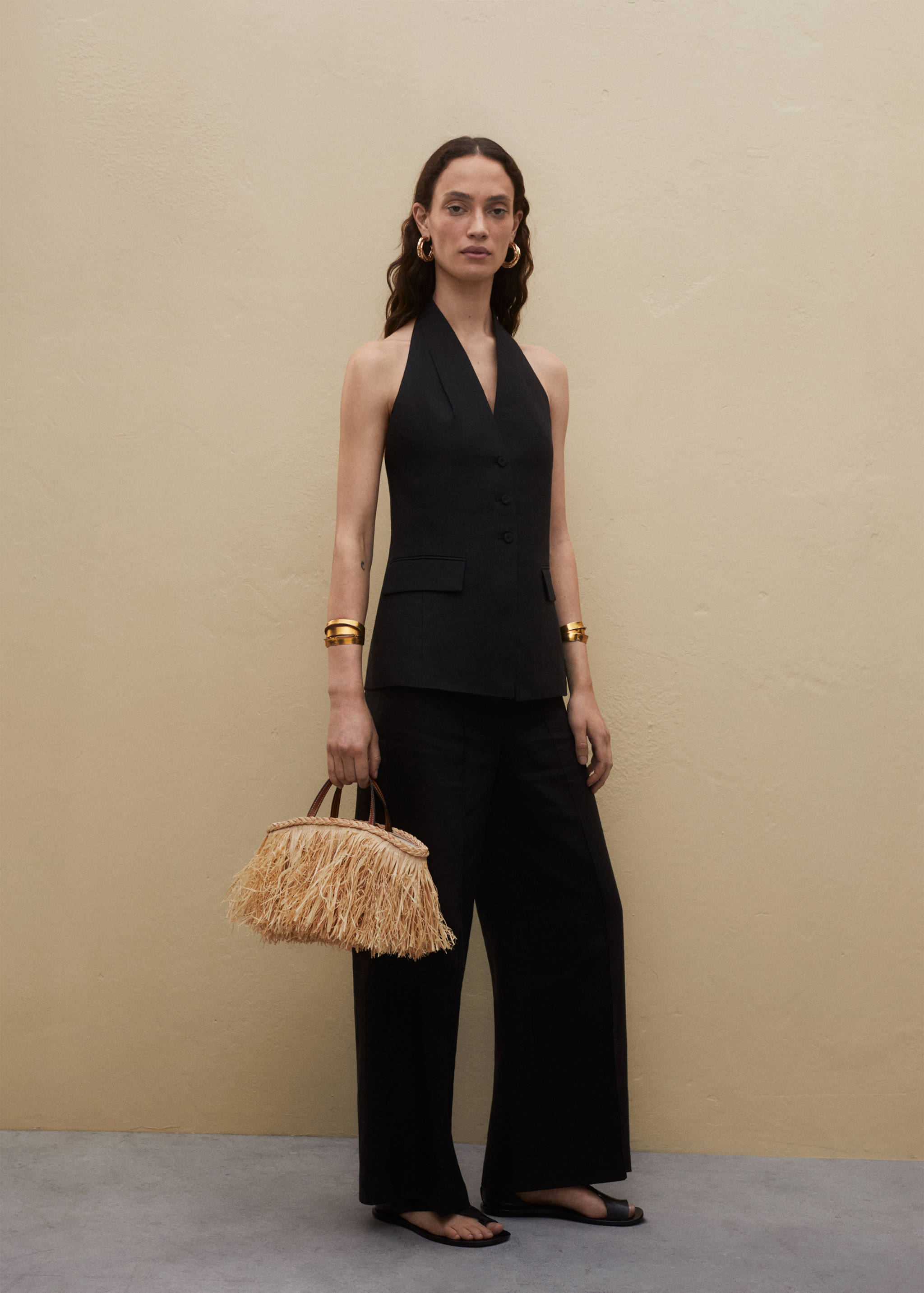 Neckholderweste aus Leinen - Detail des Artikels 6