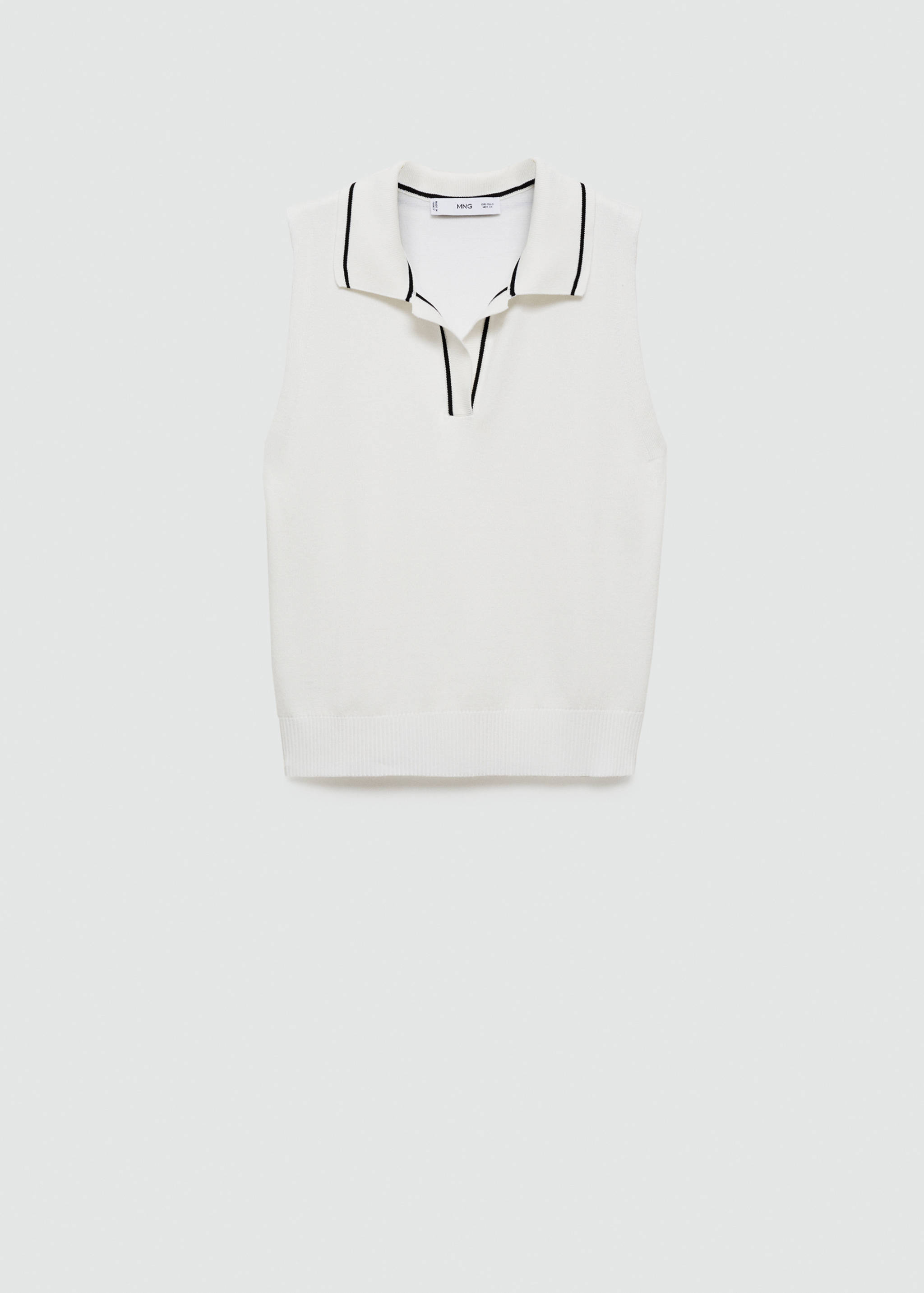 Polo-neck knitted top - Article without model