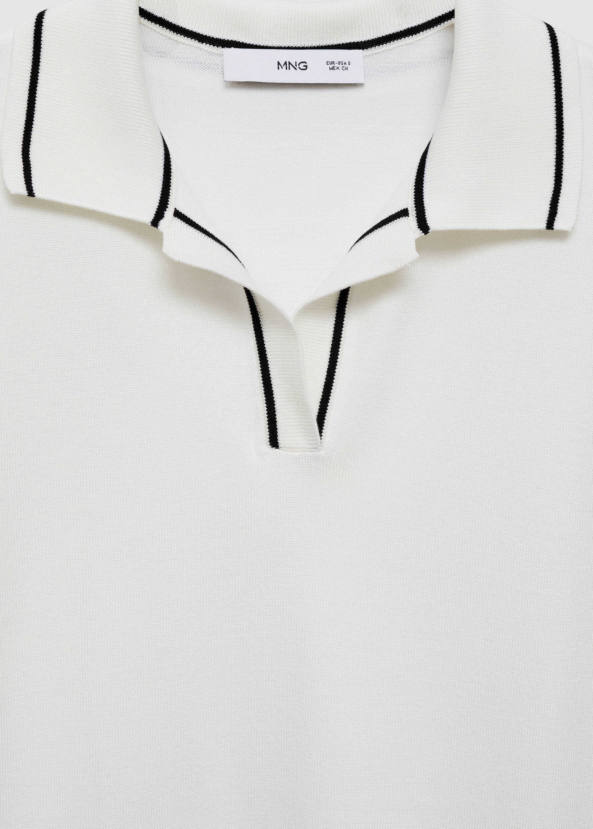 Polo-neck knitted top - Details of the article 8