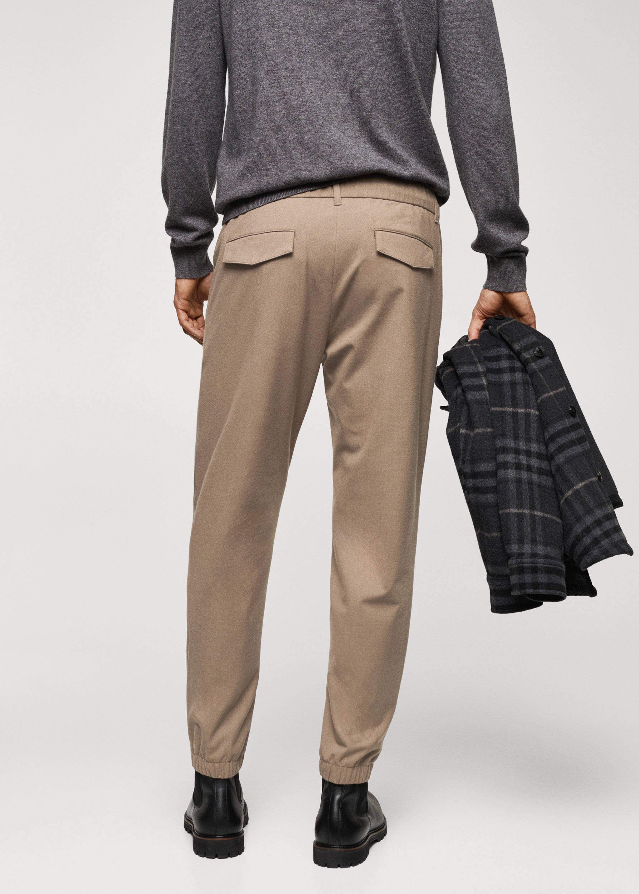 Pantalons jogger slim fit cordill - Revers de l'article