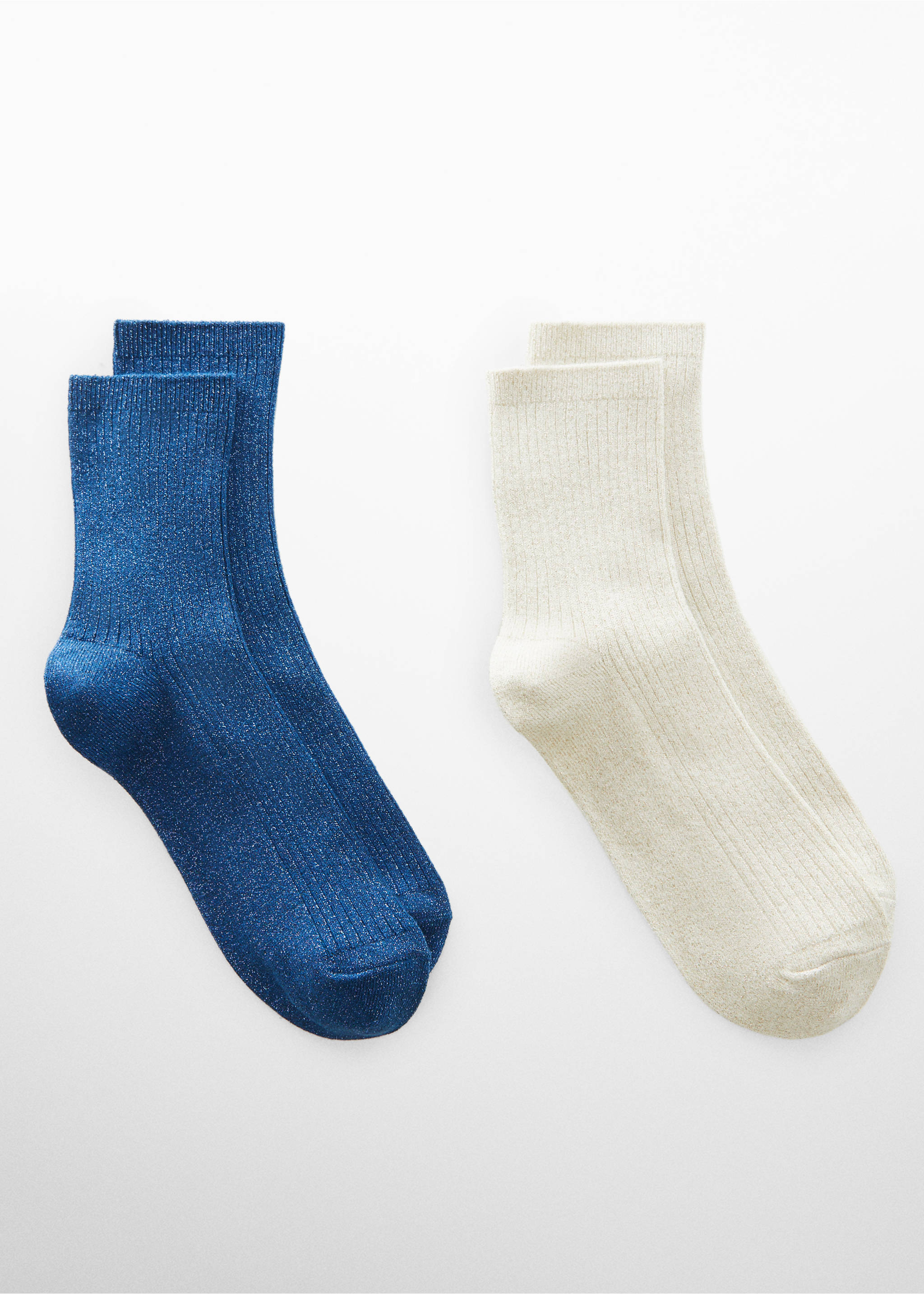 2 pack lurex socks - Article without model, Blue. Ref: 67040260-00.