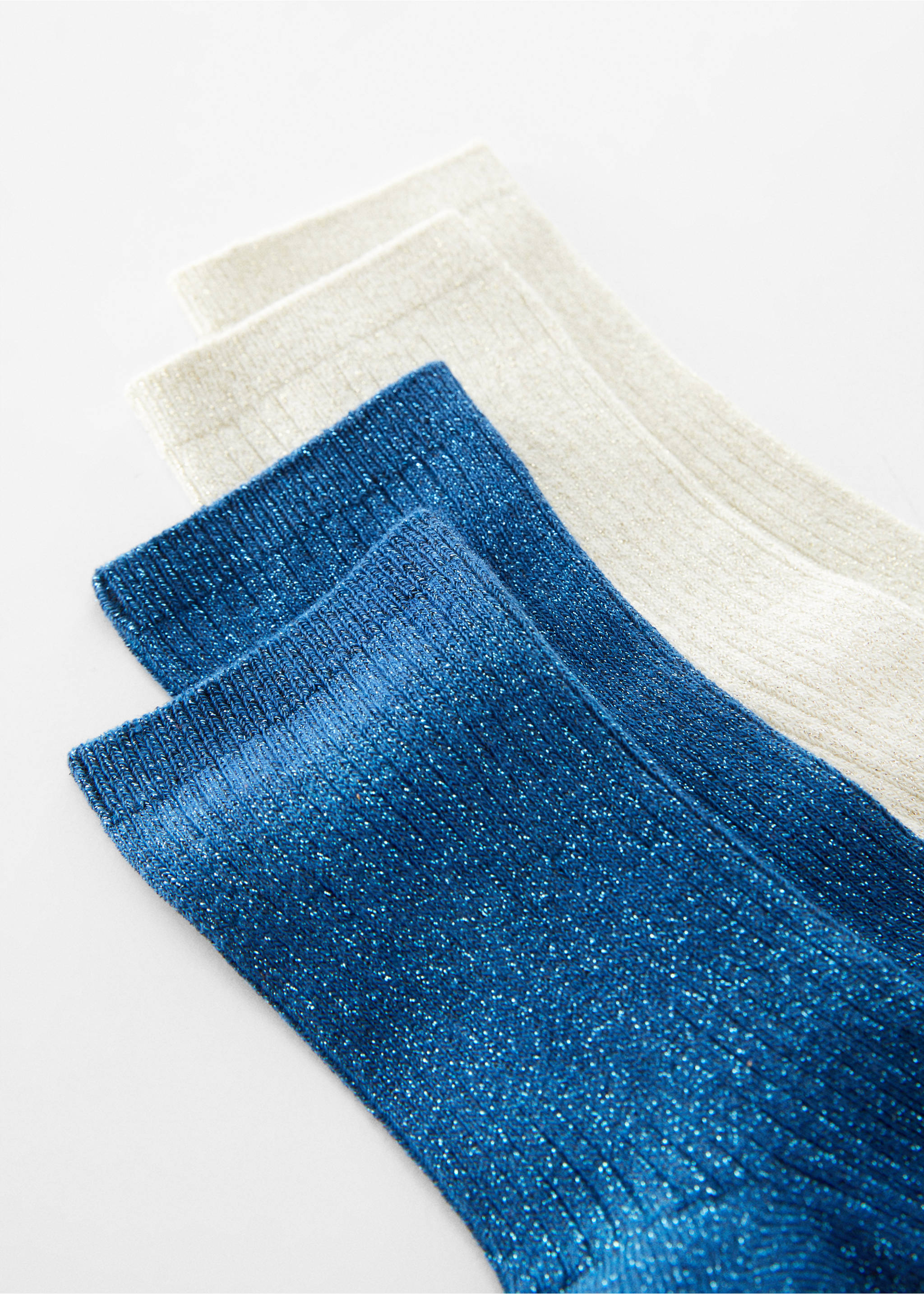 2 pack lurex socks - Medium plane, Blue. Ref: 67040260-00.