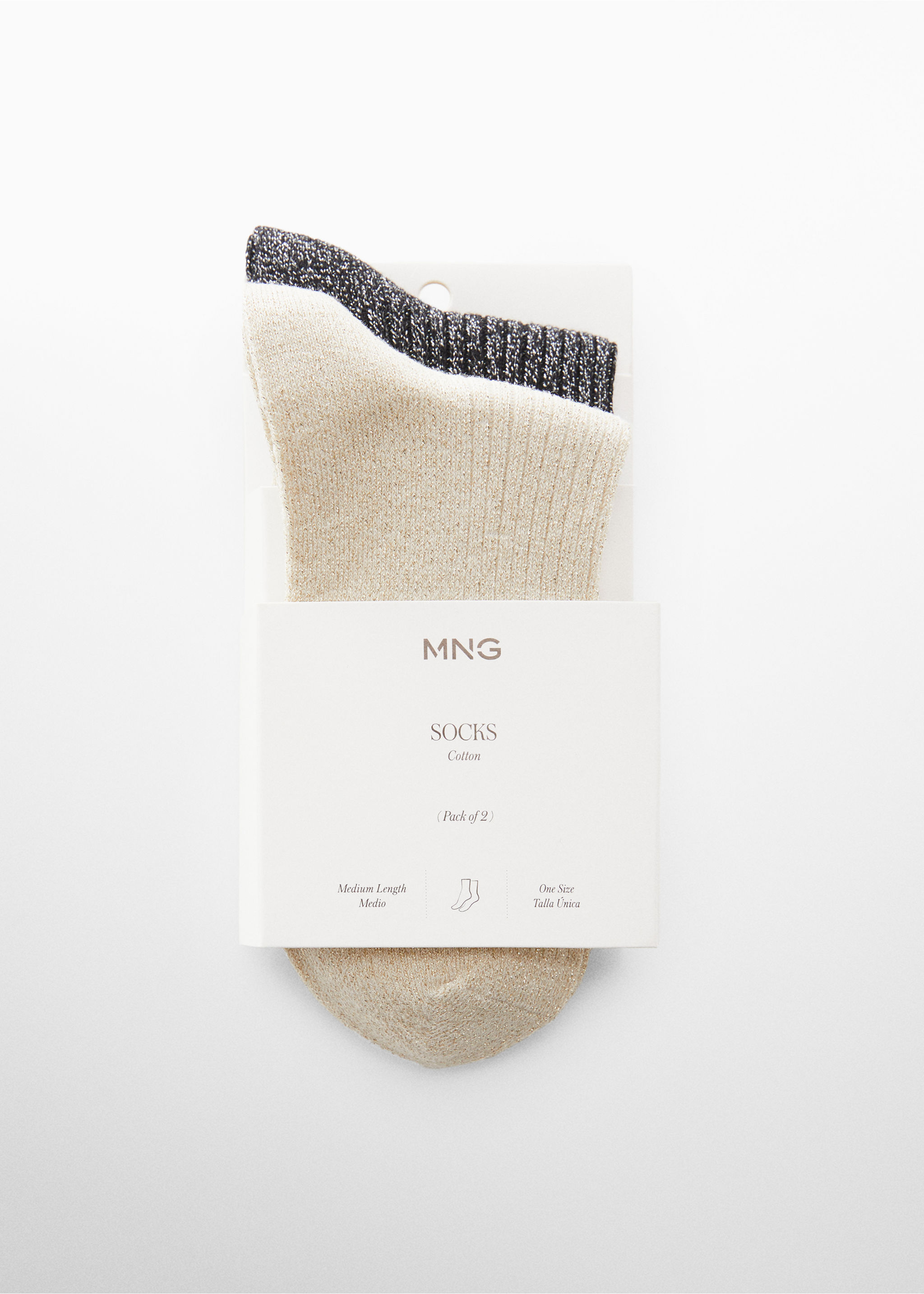 Pack 2 paires chaussettes lurex - Plan moyen