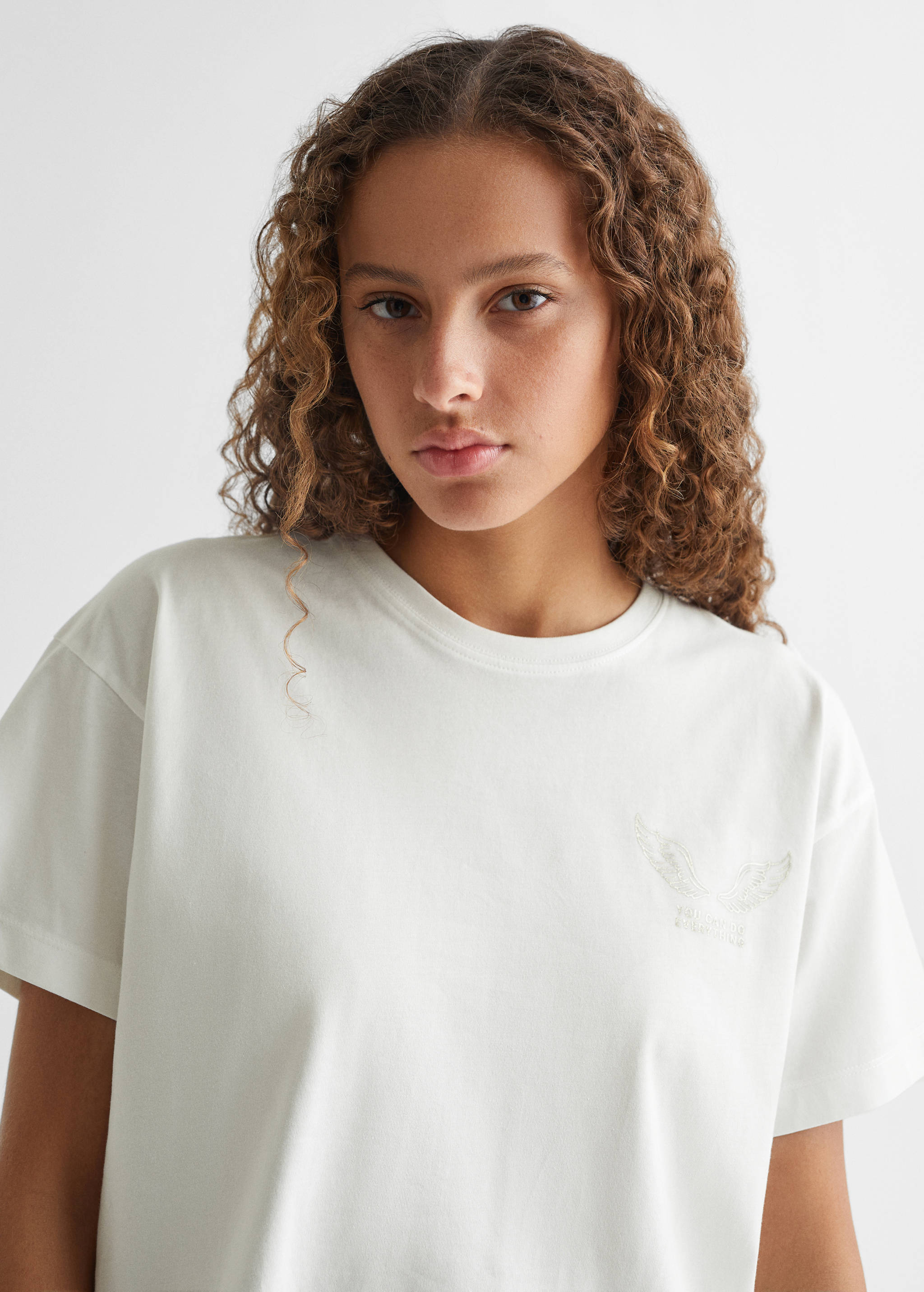Printed message T-shirt - Details of the article 1