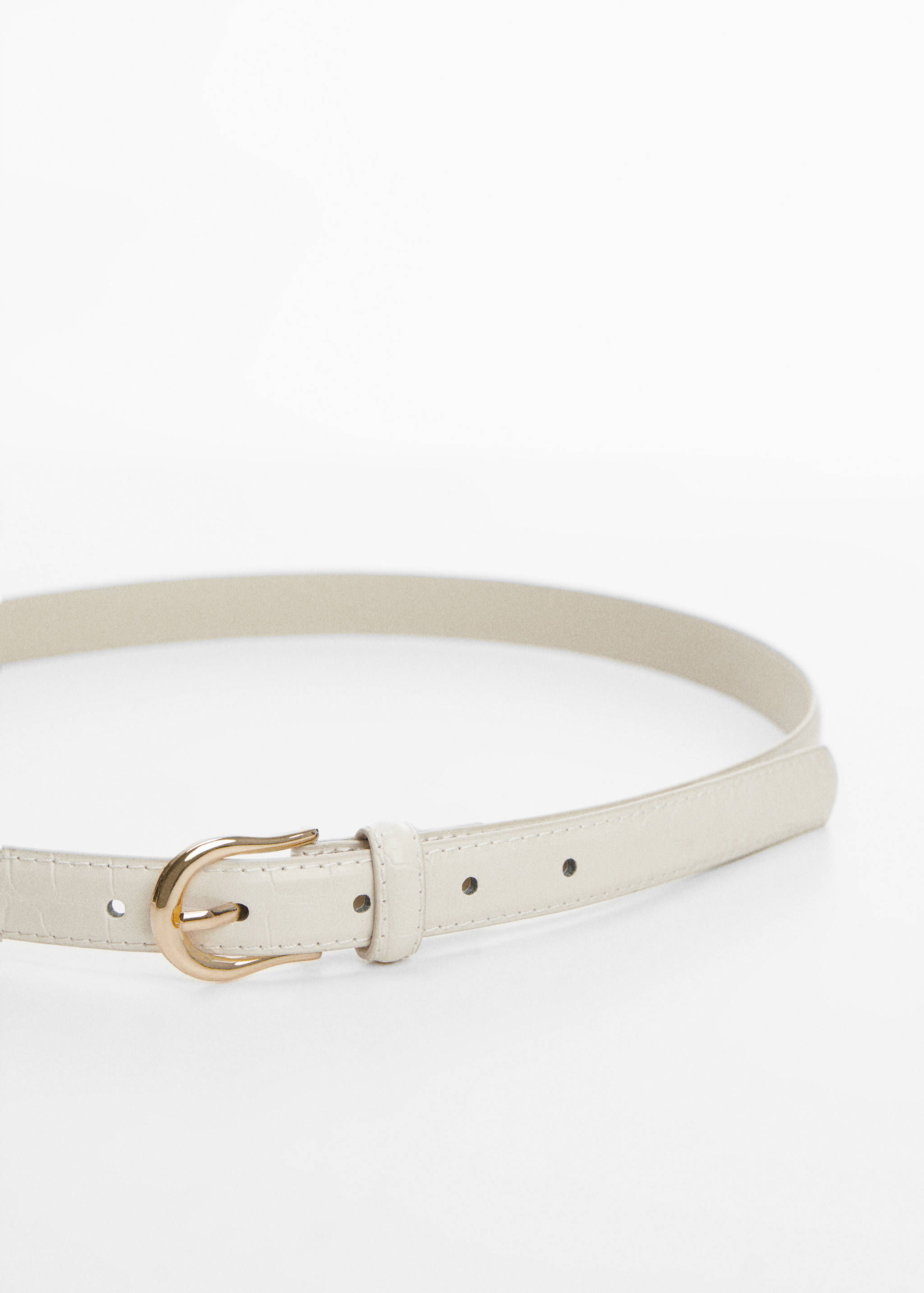 Buckle skinny belt - Medium plane