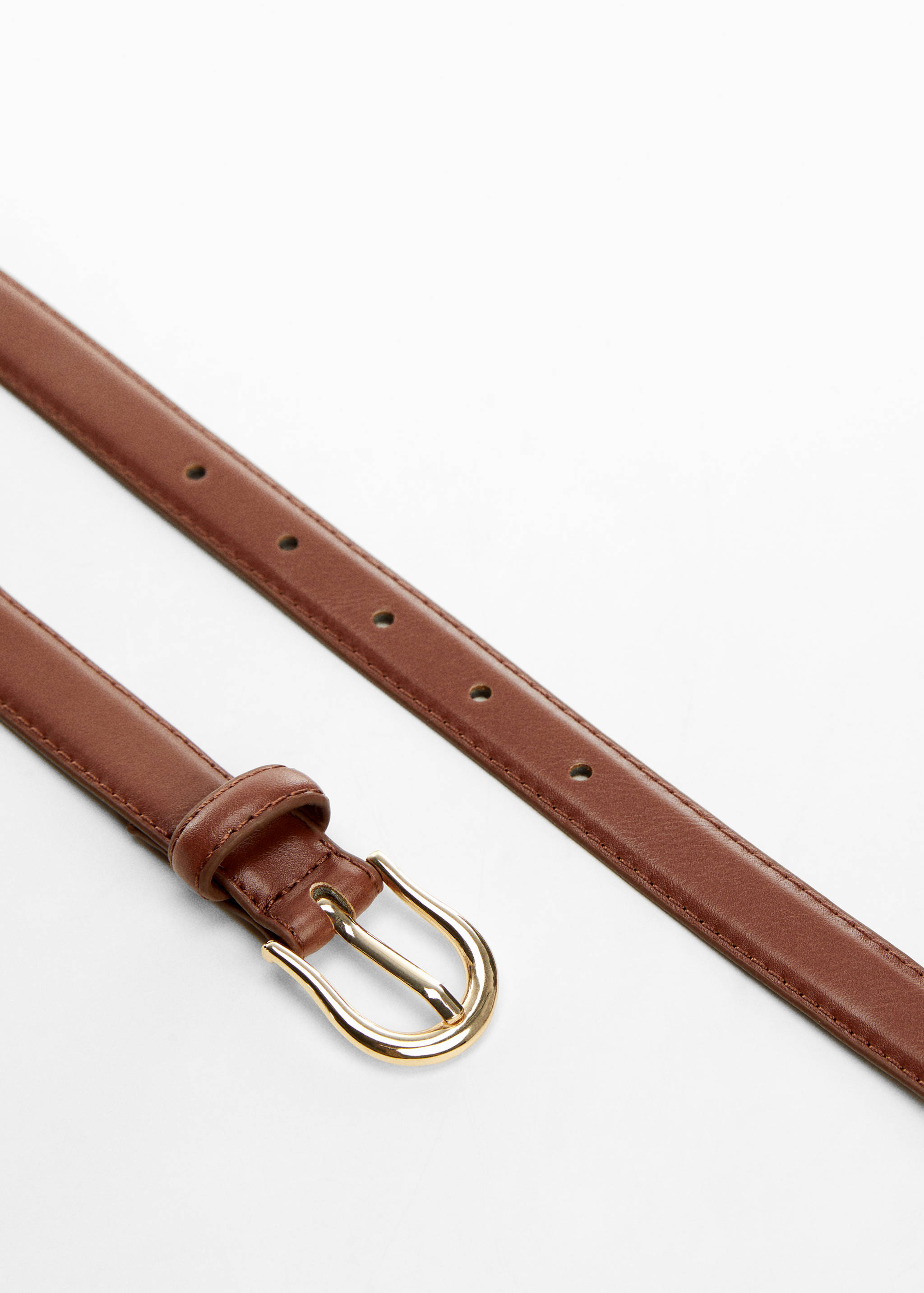 Buckle skinny belt - Medium plane
