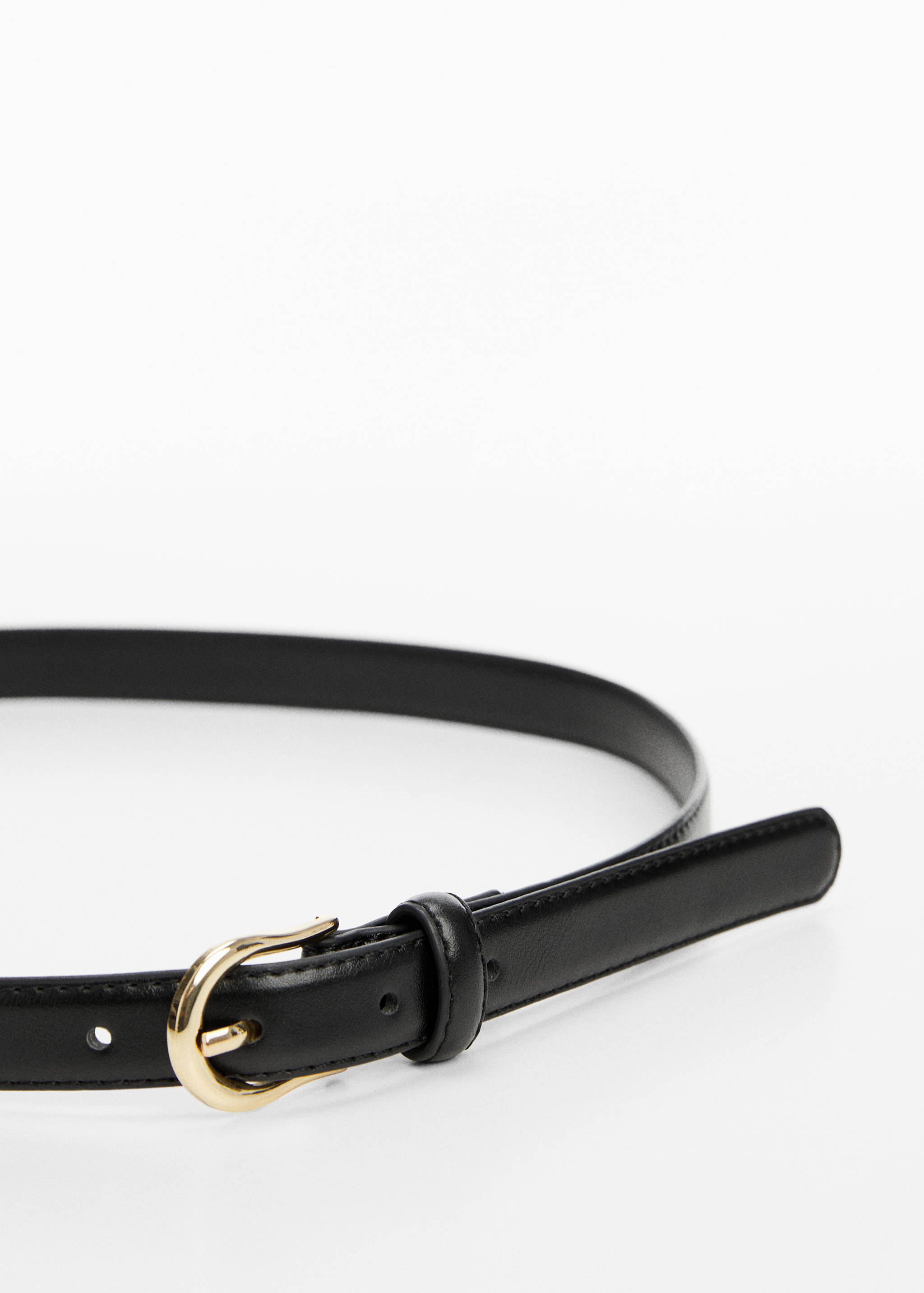 Buckle skinny belt - Medium plane