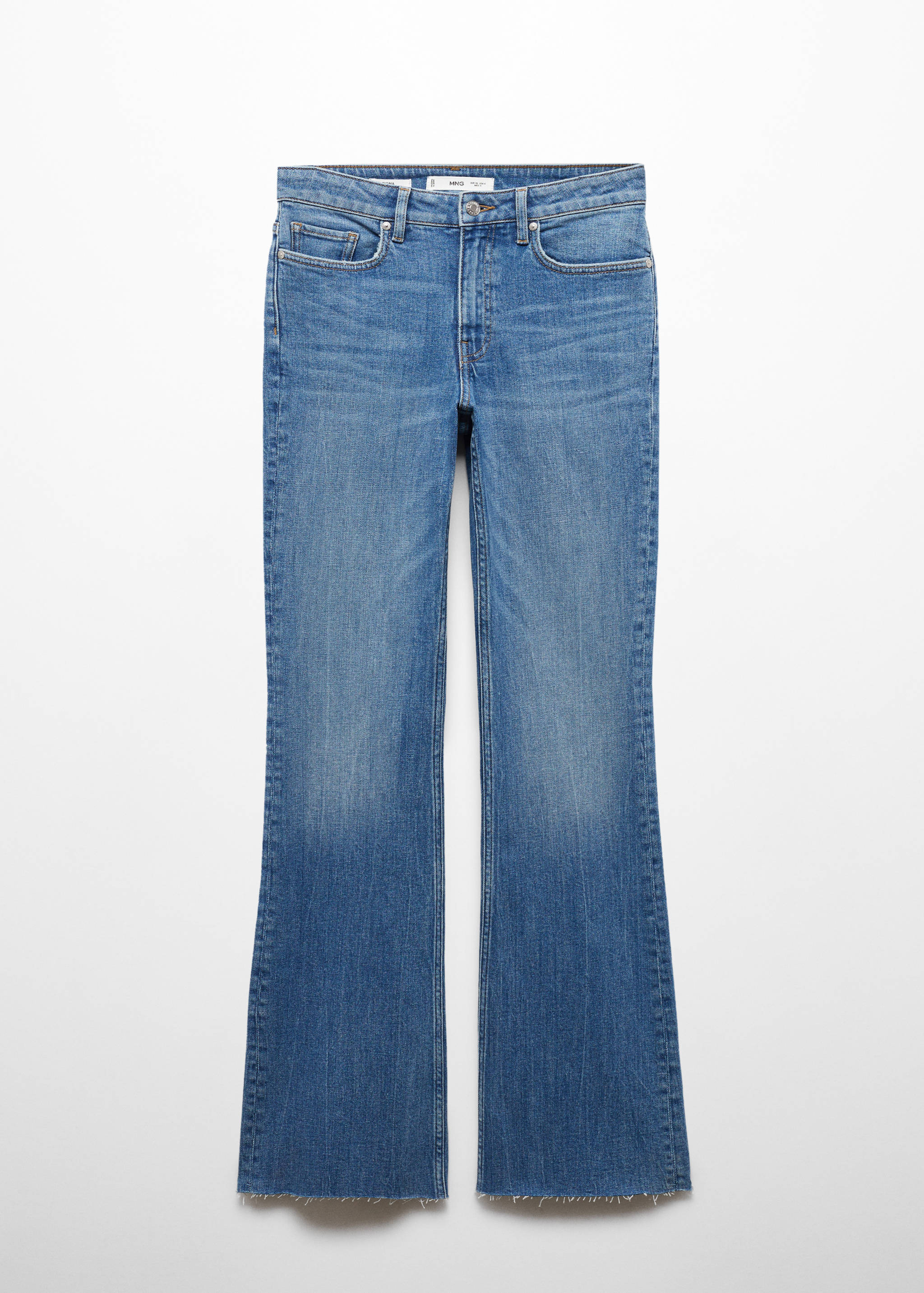 Jeans flare com cintura de altura média - Artigo sem modelo