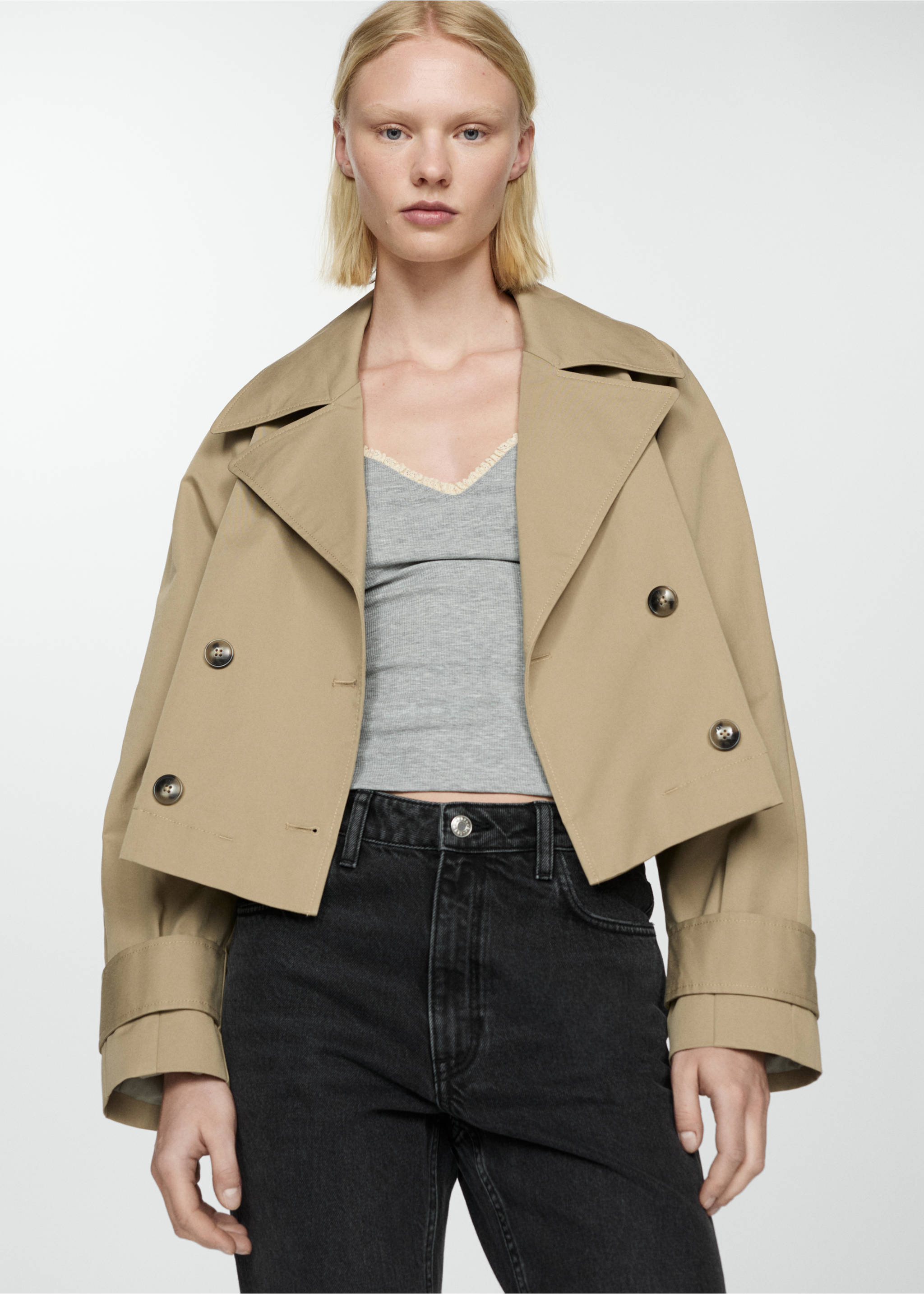 Jeans Mom2000 mom med høyt liv - Artikkeldetalj 1, Black denim. Ref: 67040317-00.