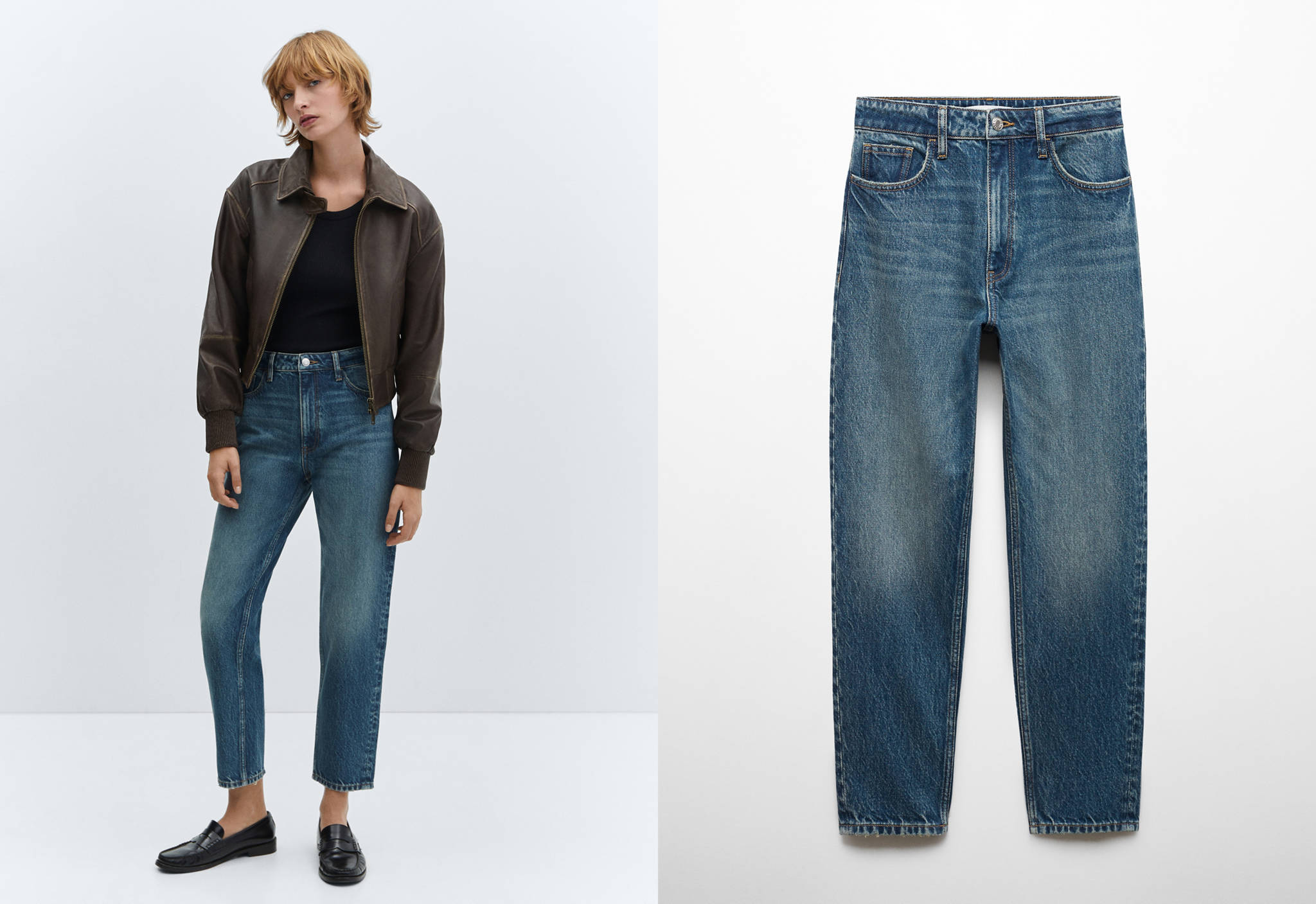 Mom-Jeans mit hohem Bund Mom2000 - Panoramaansicht